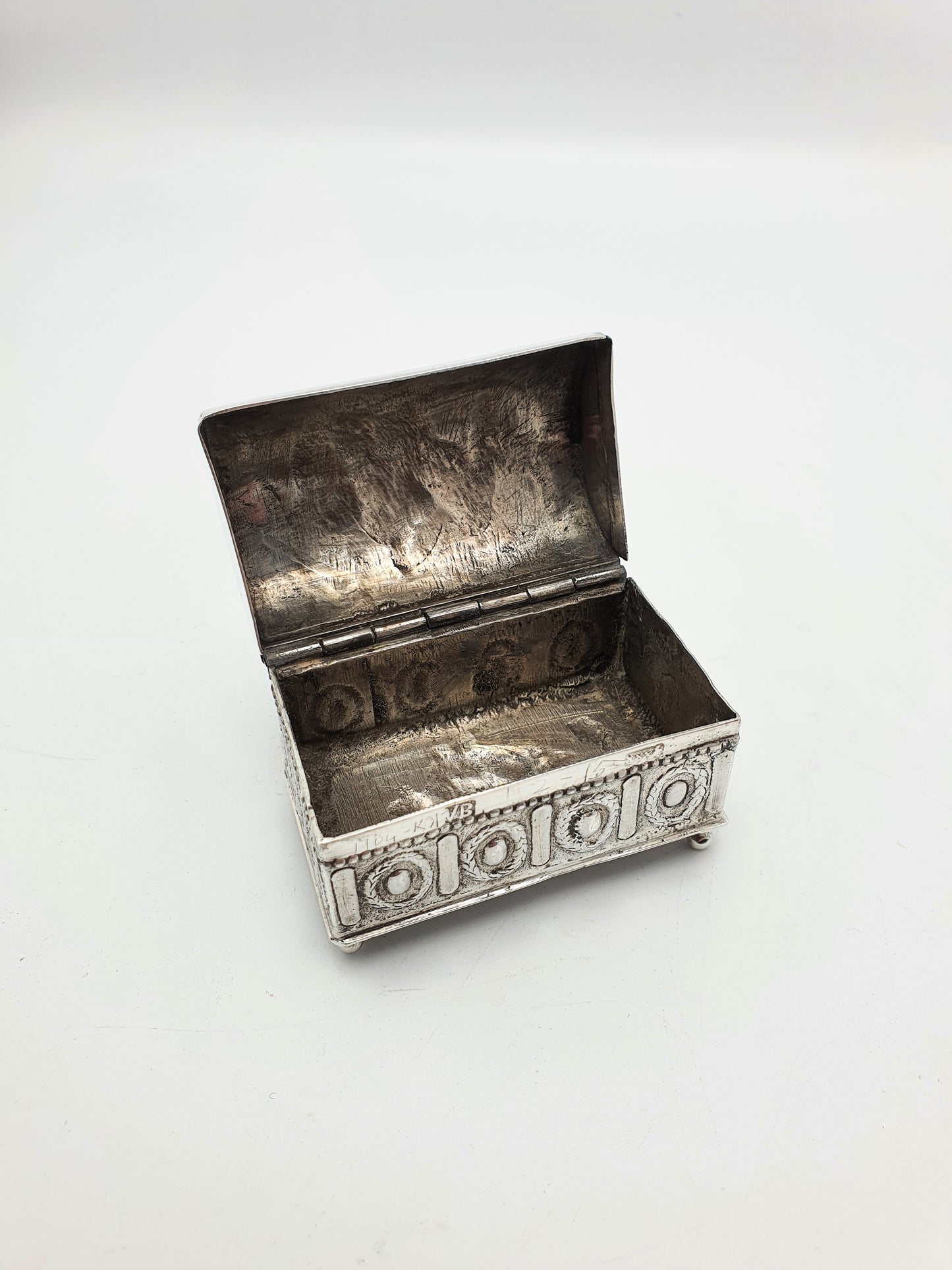 Lovely Continental Silver Trinket Box - 1890