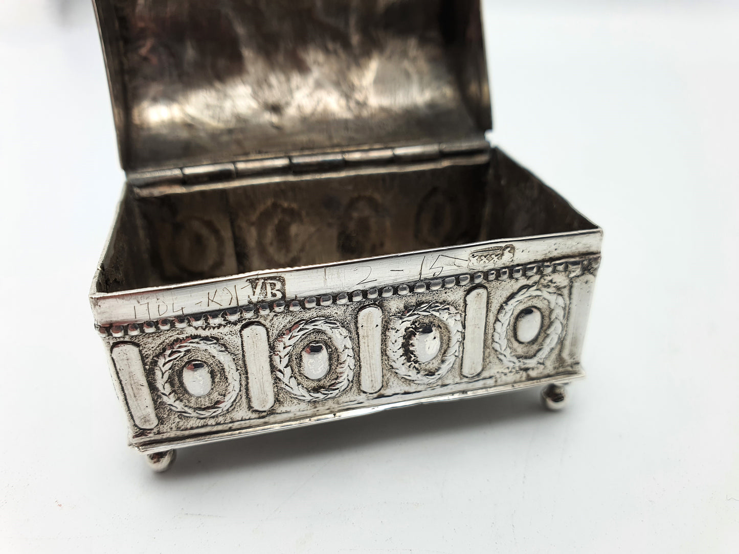 Lovely Continental Silver Trinket Box - 1890