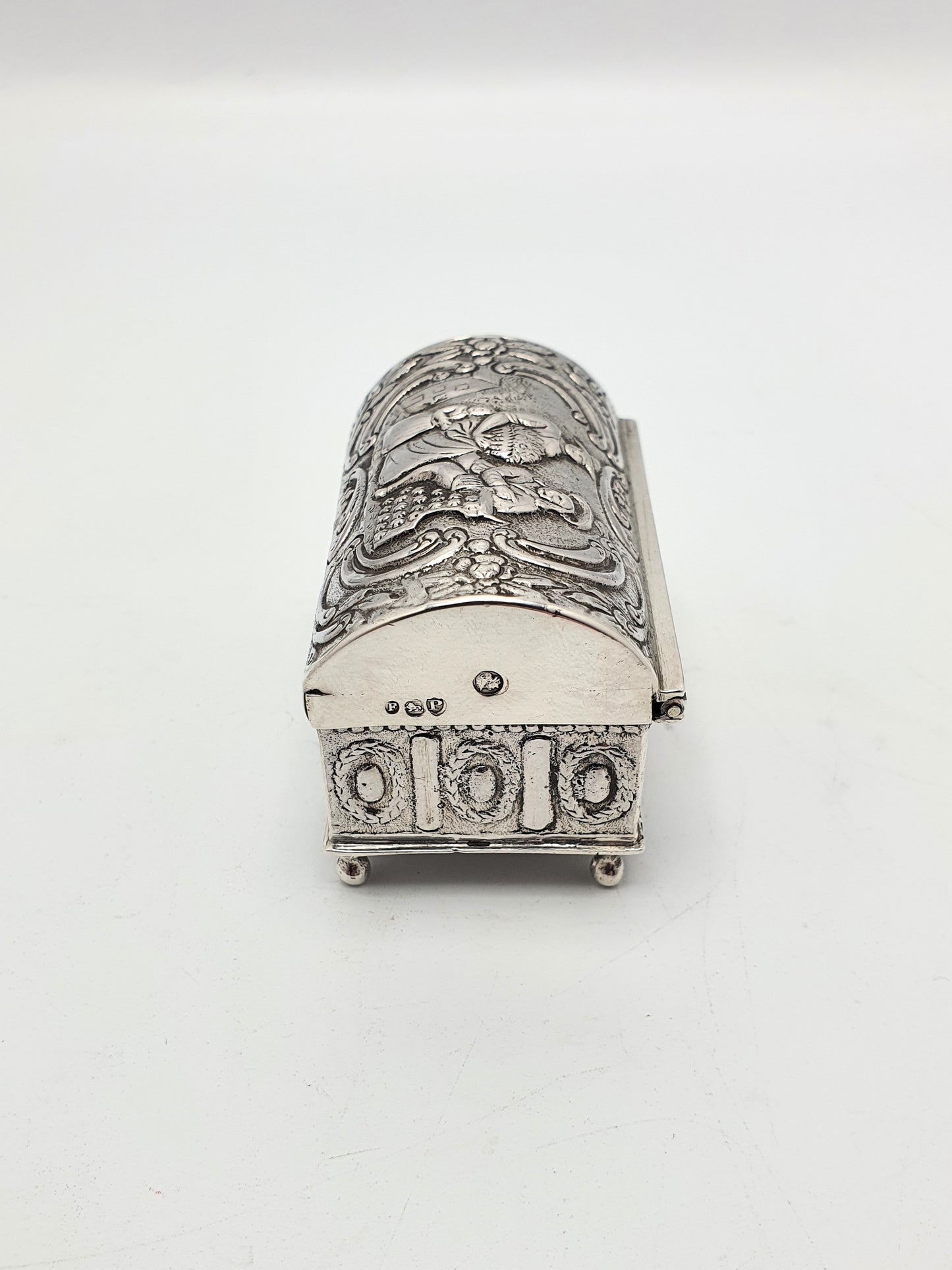 Lovely Continental Silver Trinket Box - 1890