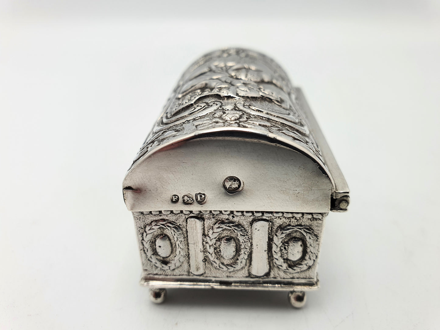Lovely Continental Silver Trinket Box - 1890