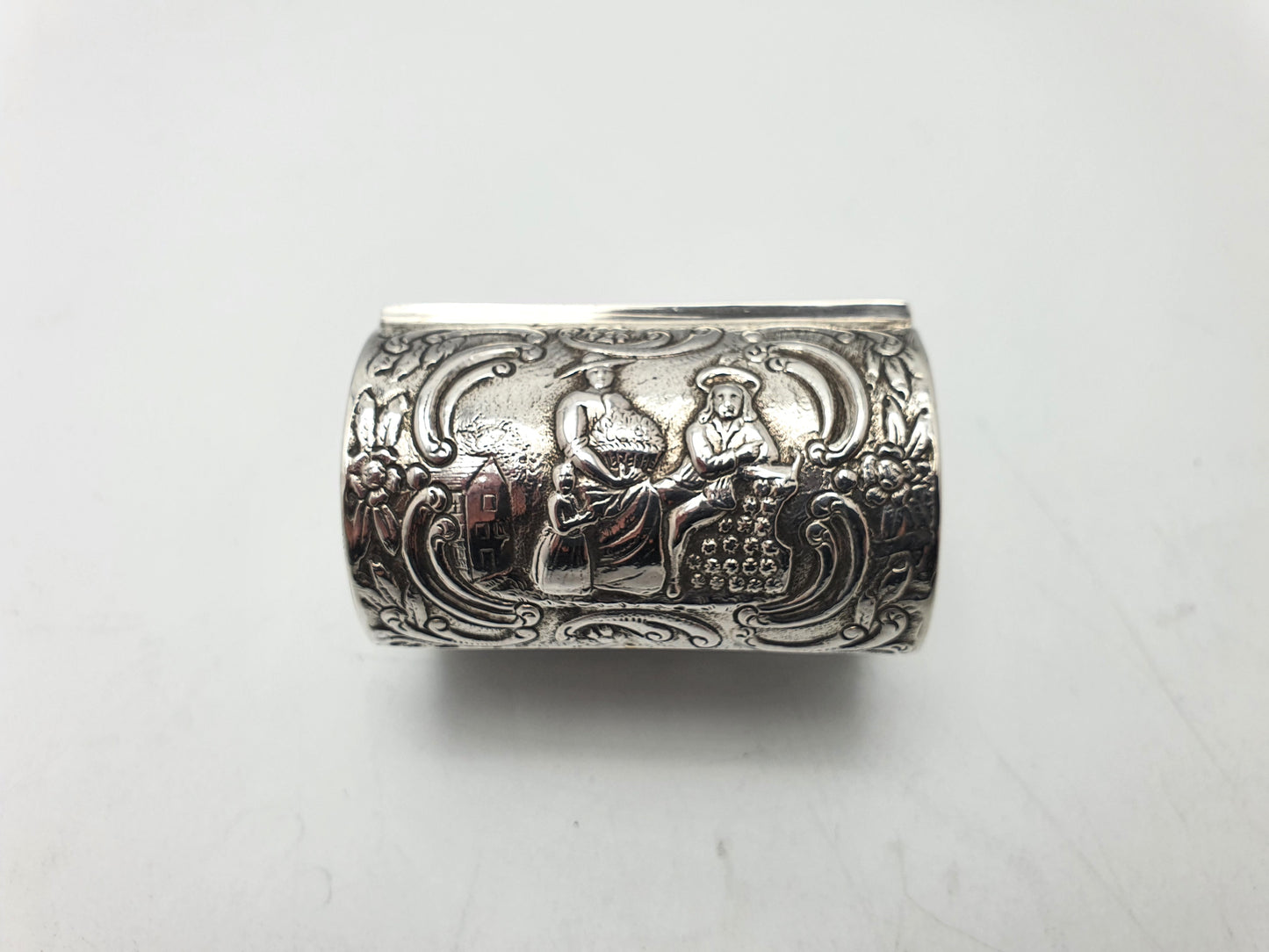 Lovely Continental Silver Trinket Box - 1890