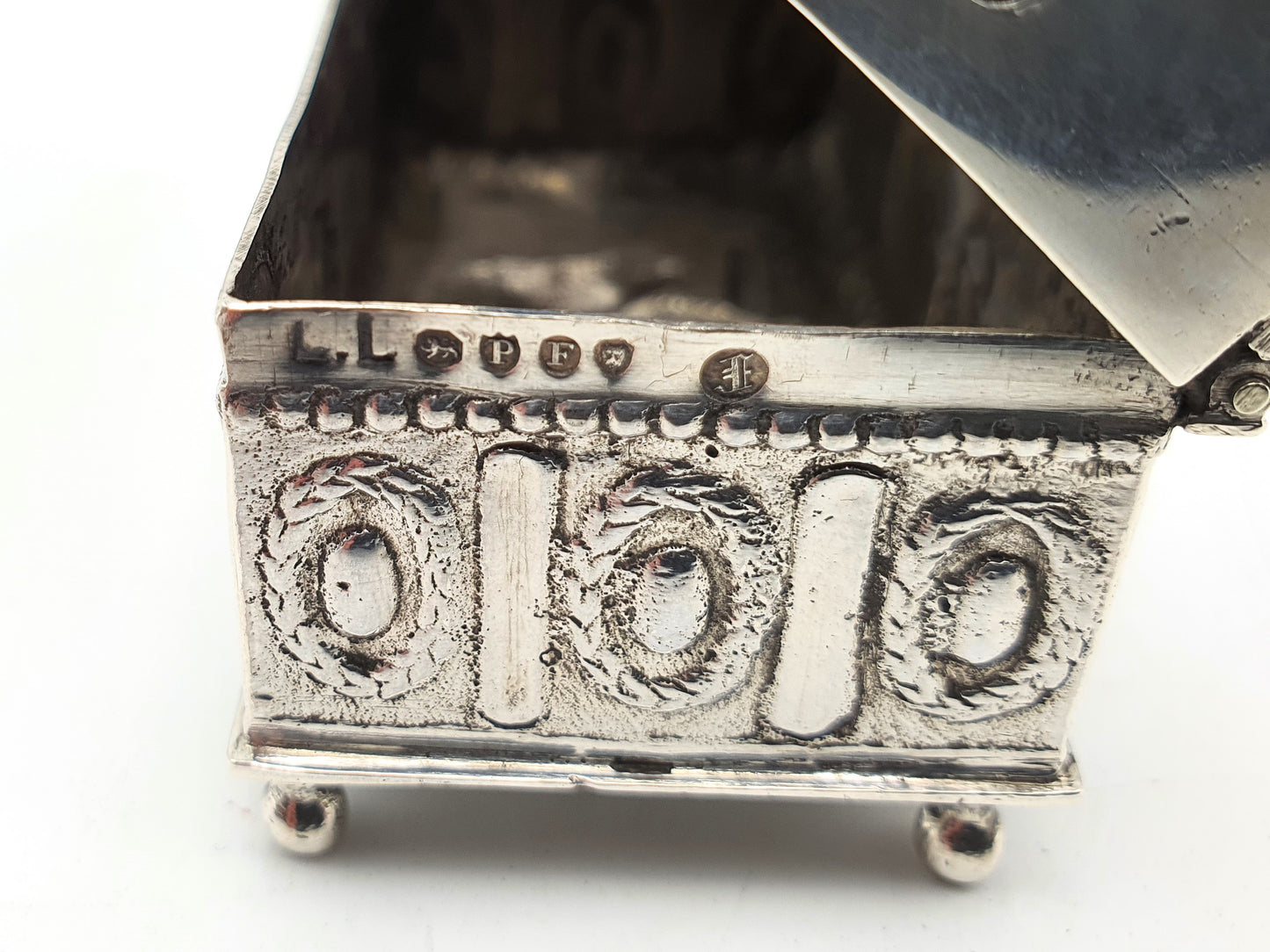 Lovely Continental Silver Trinket Box - 1890