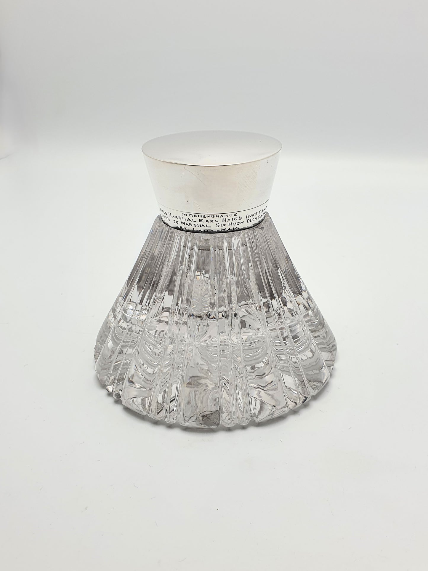 Field Marshal Earl Haig’s Silver Topped Inkstand - 1893