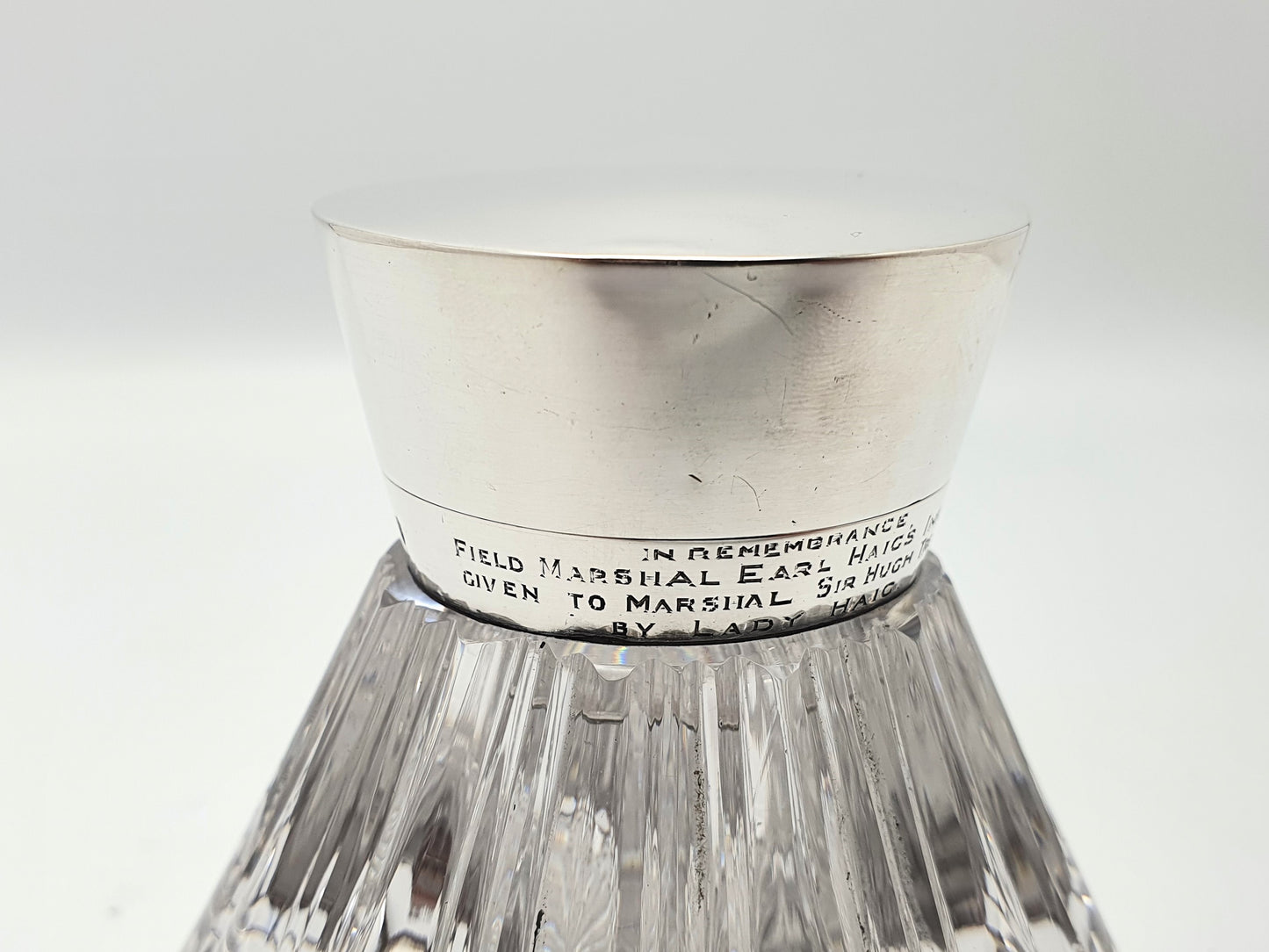 Field Marshal Earl Haig’s Silver Topped Inkstand - 1893