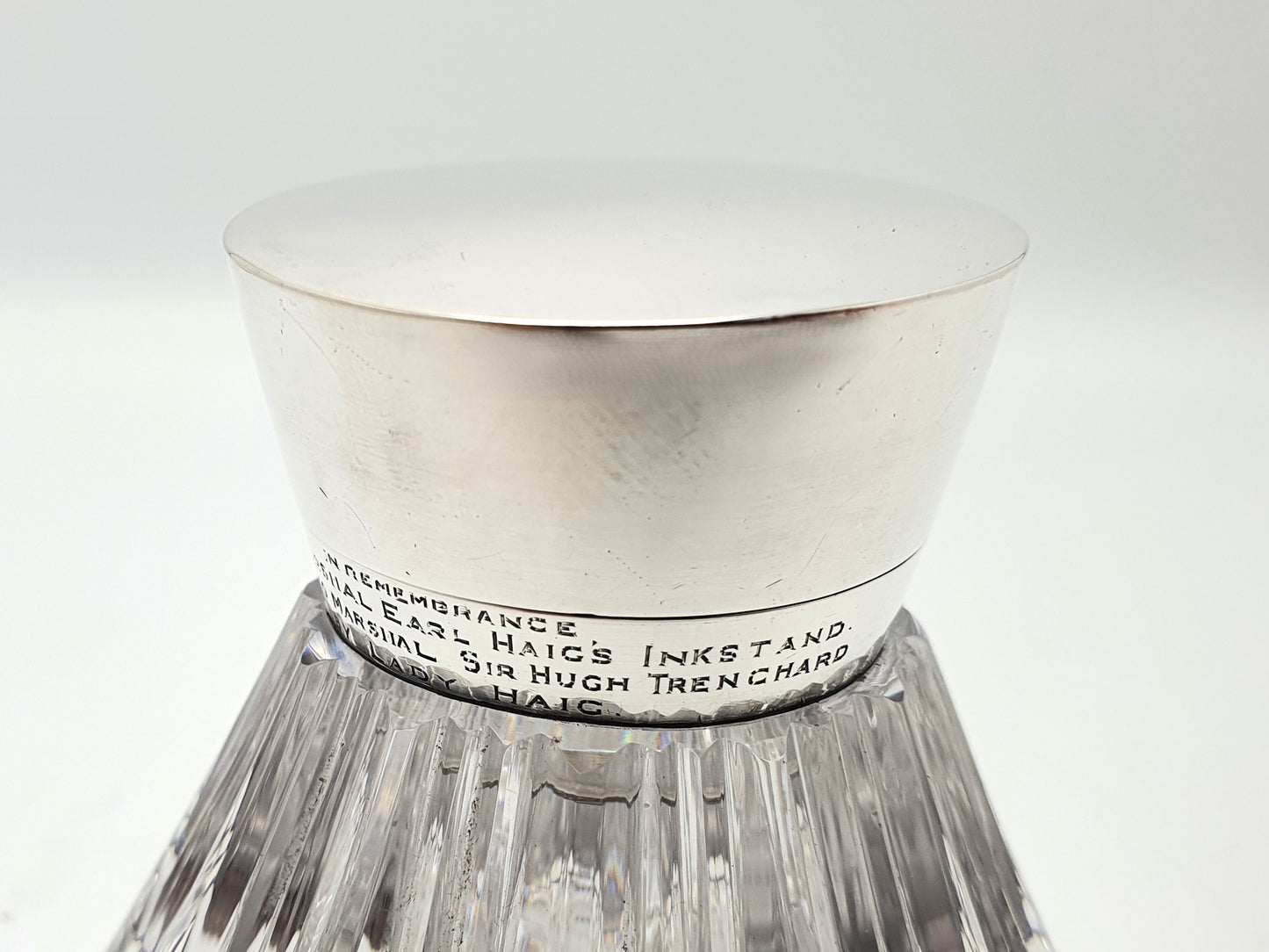 Field Marshal Earl Haig’s Silver Topped Inkstand - 1893