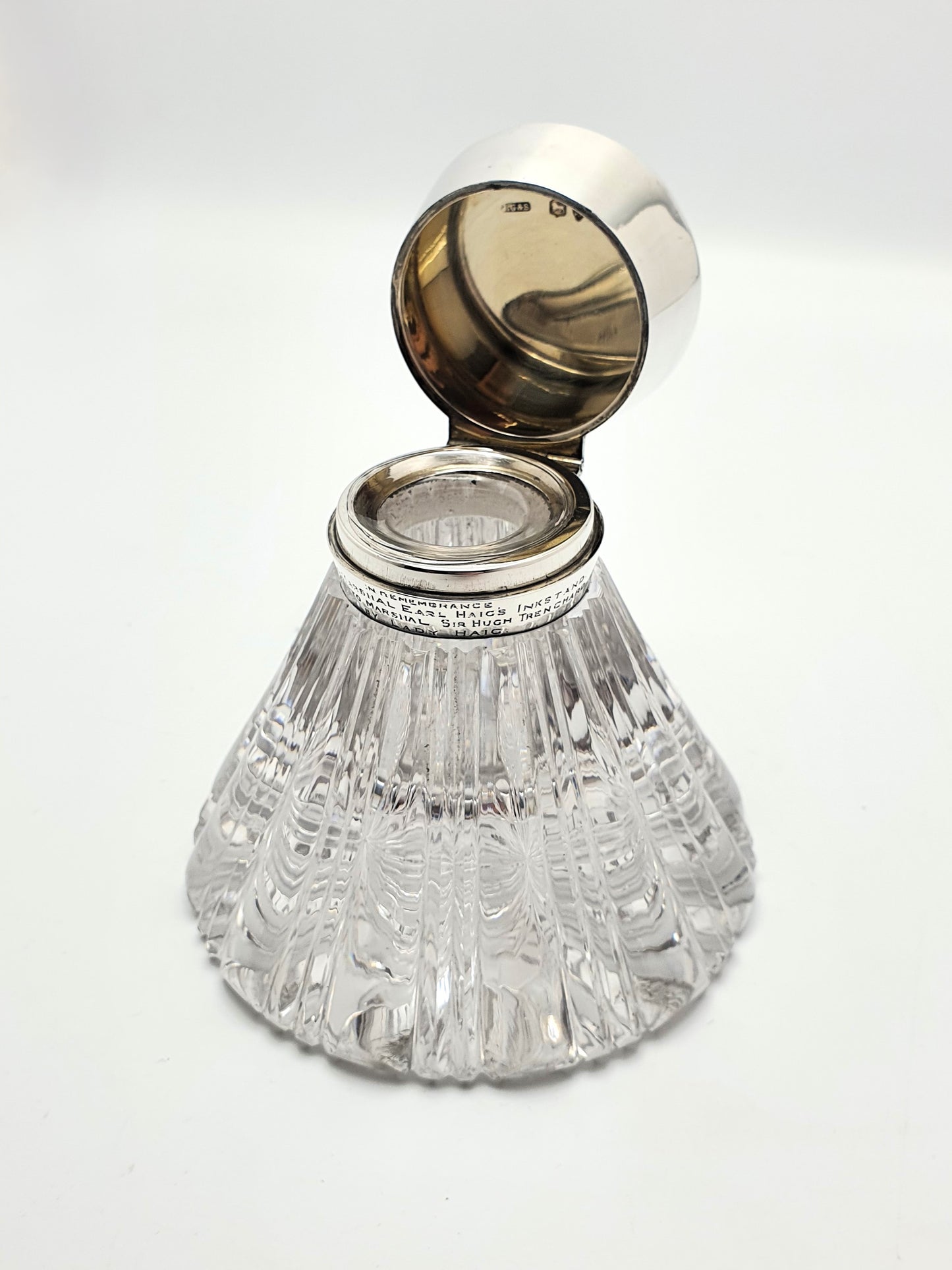 Field Marshal Earl Haig’s Silver Topped Inkstand - 1893