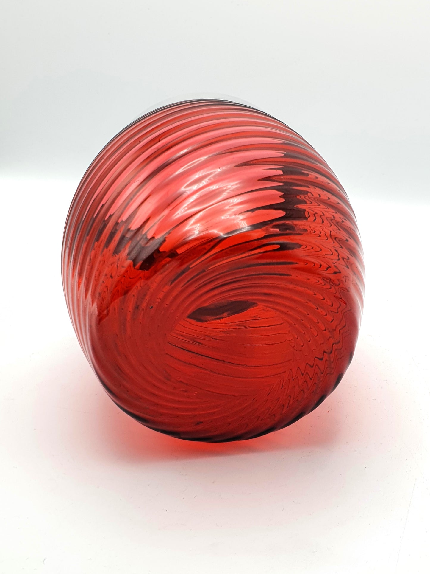 Gorgeous Antique Victorian Cranberry Glass Biscuit Barrel/Cookie Jar – circa 1890