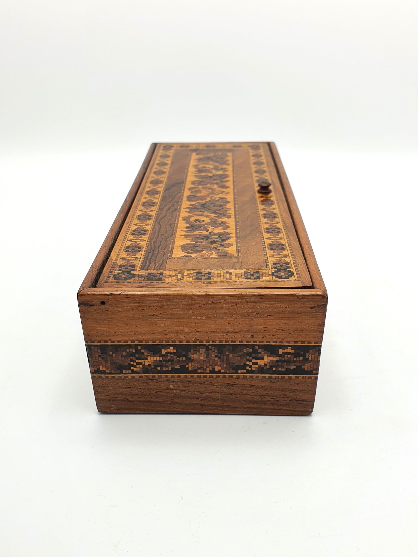 Lovely Antique Victorian Tunbridge Ware Box – circa 1870