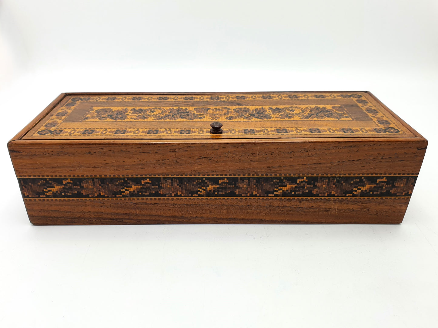 Lovely Antique Victorian Tunbridge Ware Box – circa 1870