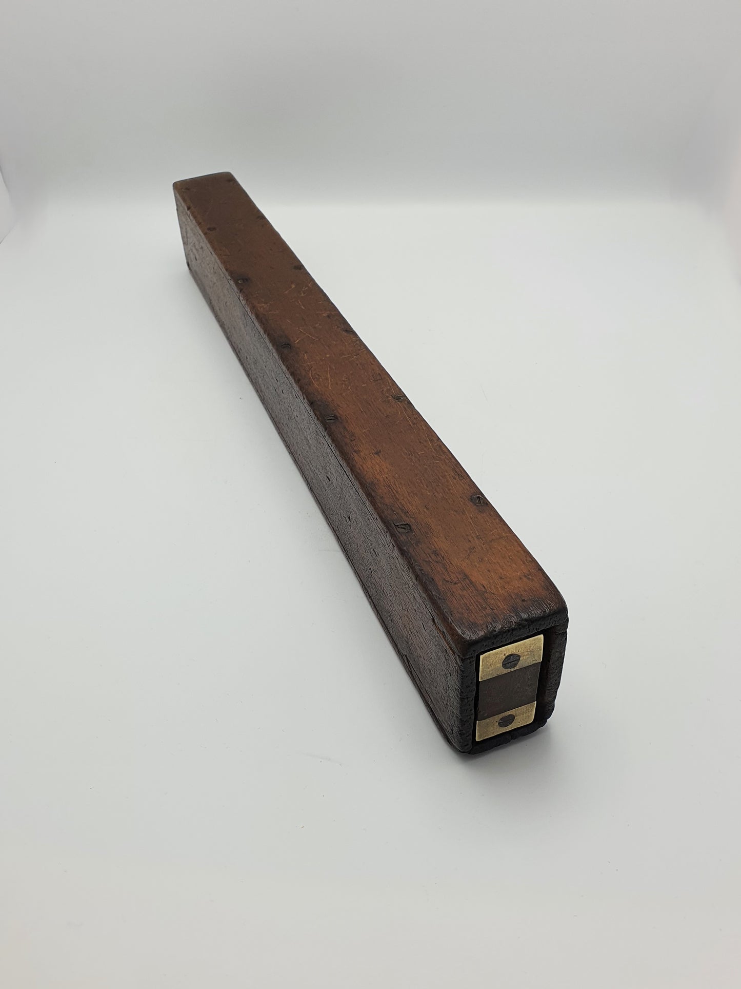 Nice Antique Victorian Wood and Brass Level - 1896