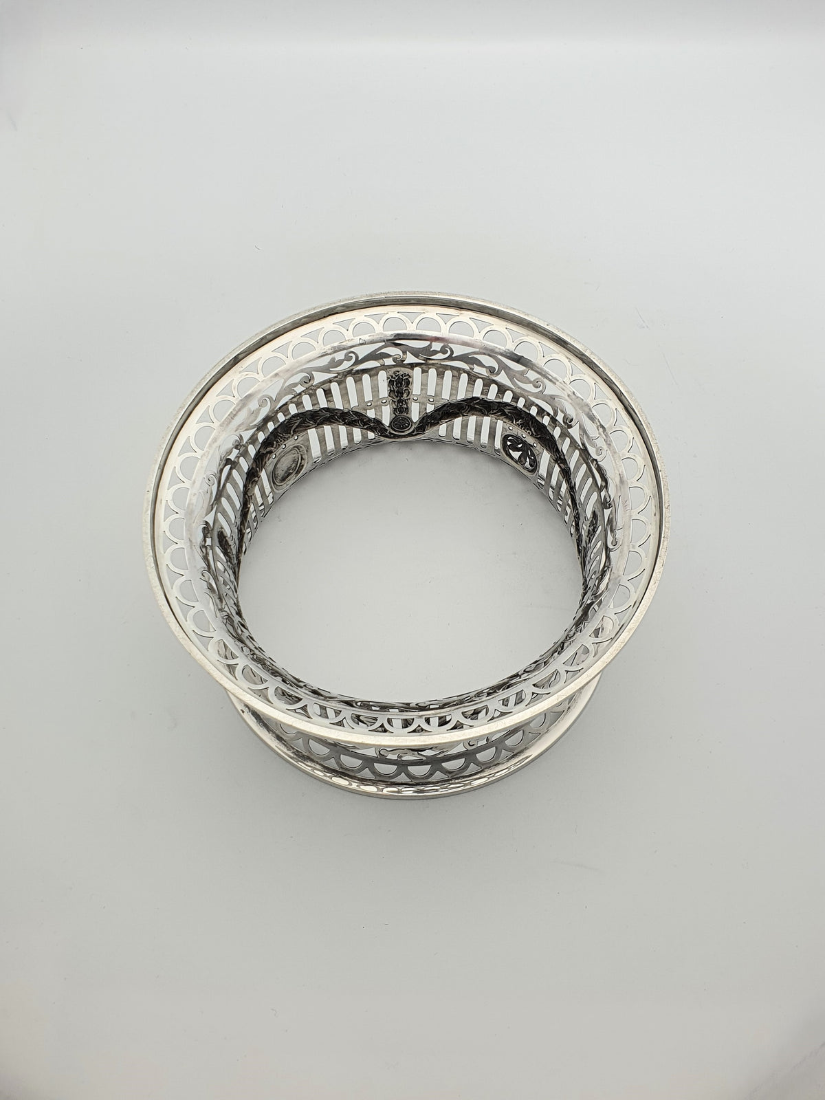 Lovely Antique Irish Style Solid Silver Dish Ring – London, 1903