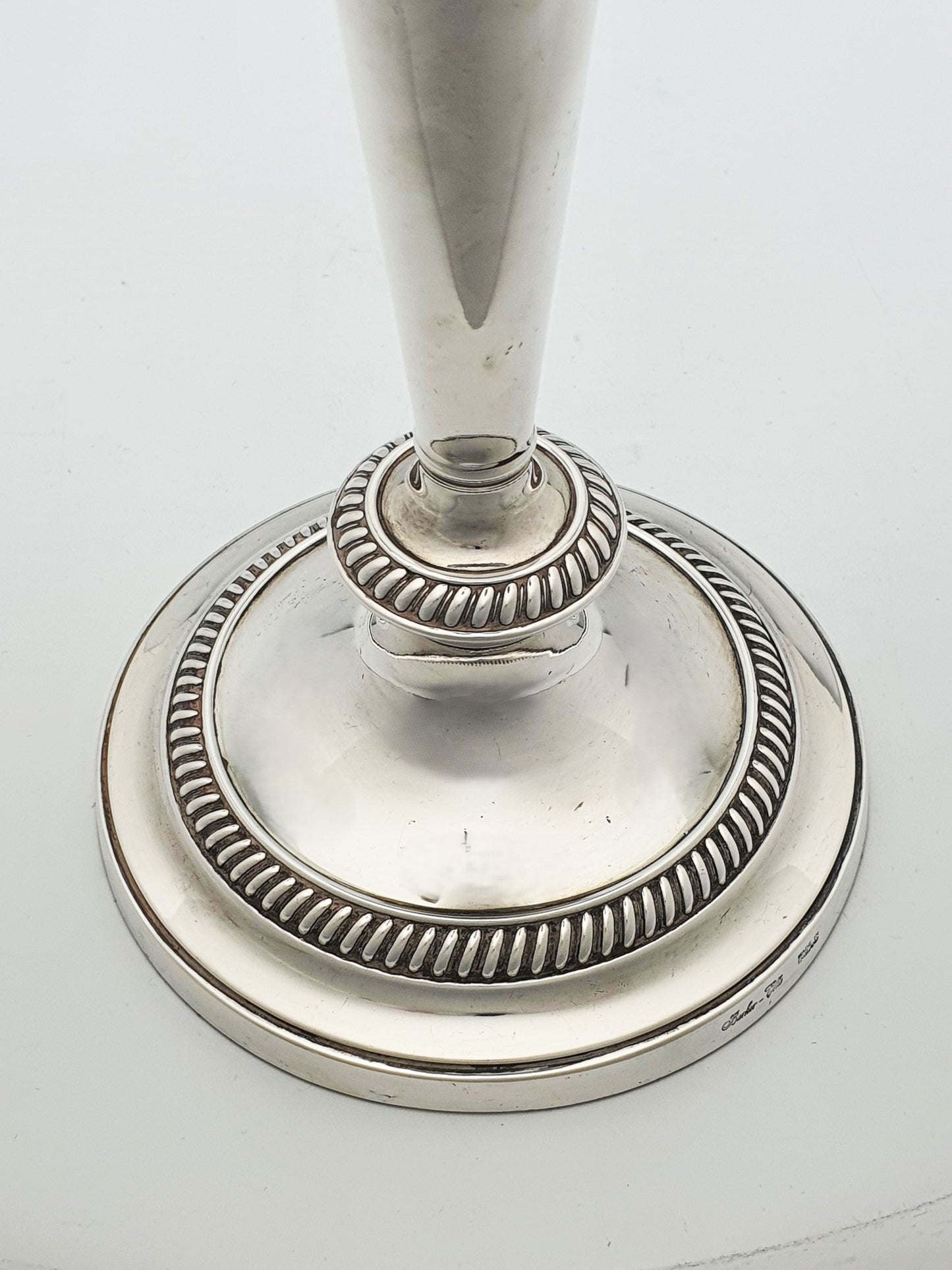 Nice Pair of Antique Silver-Plated Neoclassical Style Candlesticks – circa 1920
