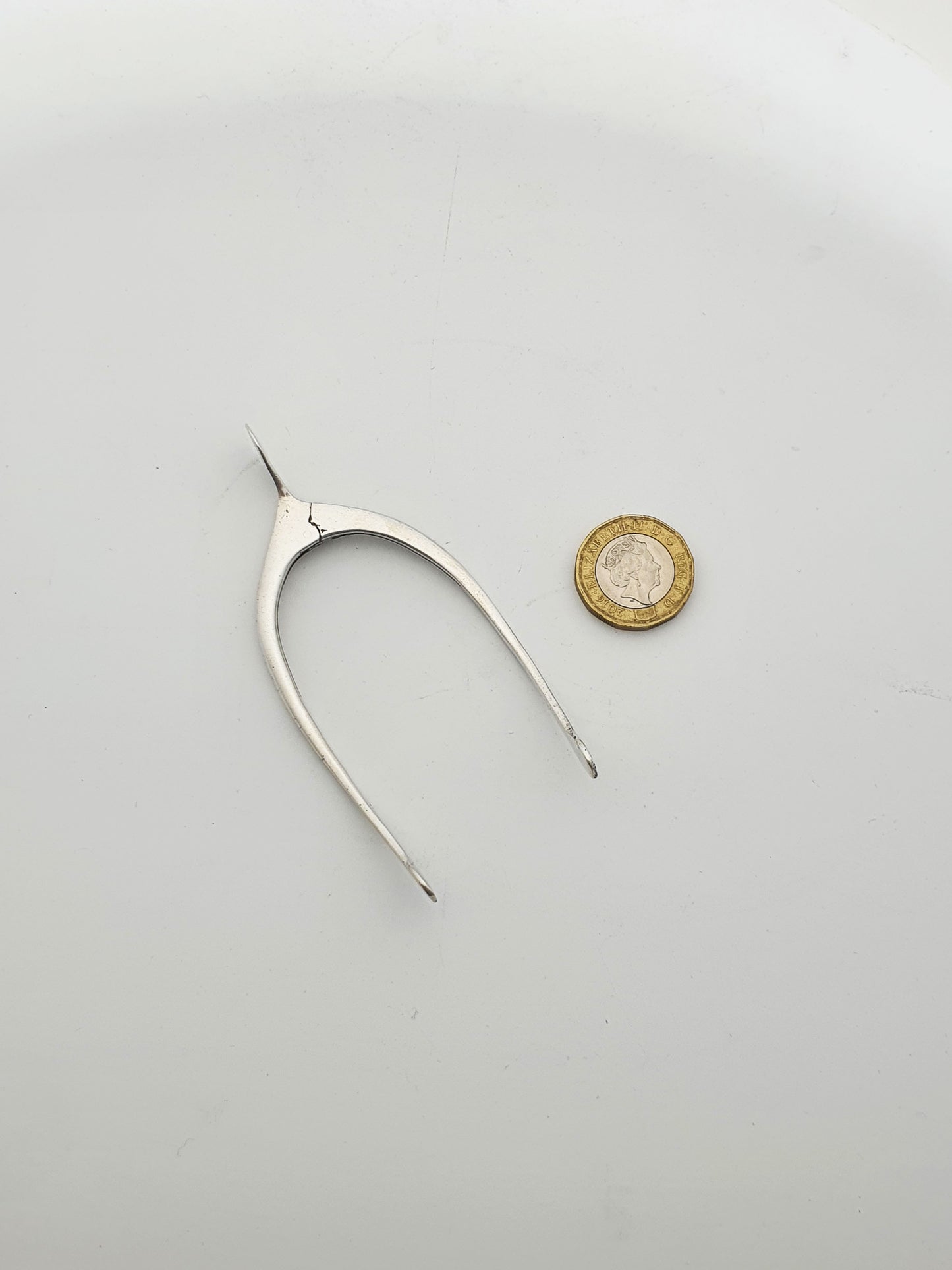 Nice Antique Sterling Silver Wishbone Sugar Tongs - 1921