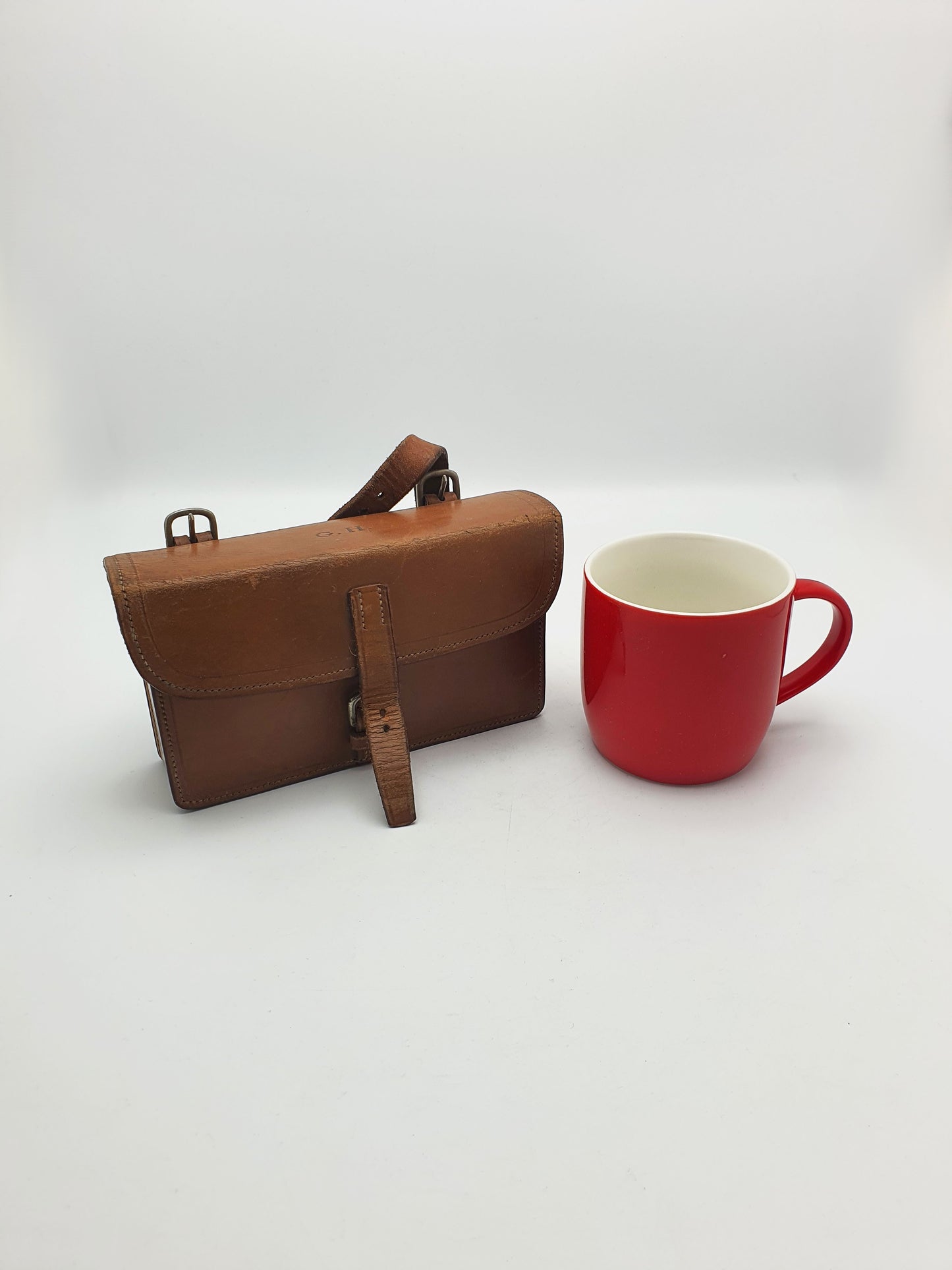 Handsome Antique Leather Cased Sandwich Box - circa 1920