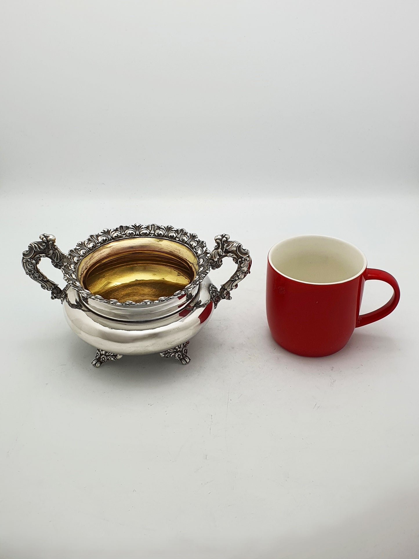 Nice Antique Georgian Sheffield Plated Sugar Bowl & Cream Jug – circa 1820
