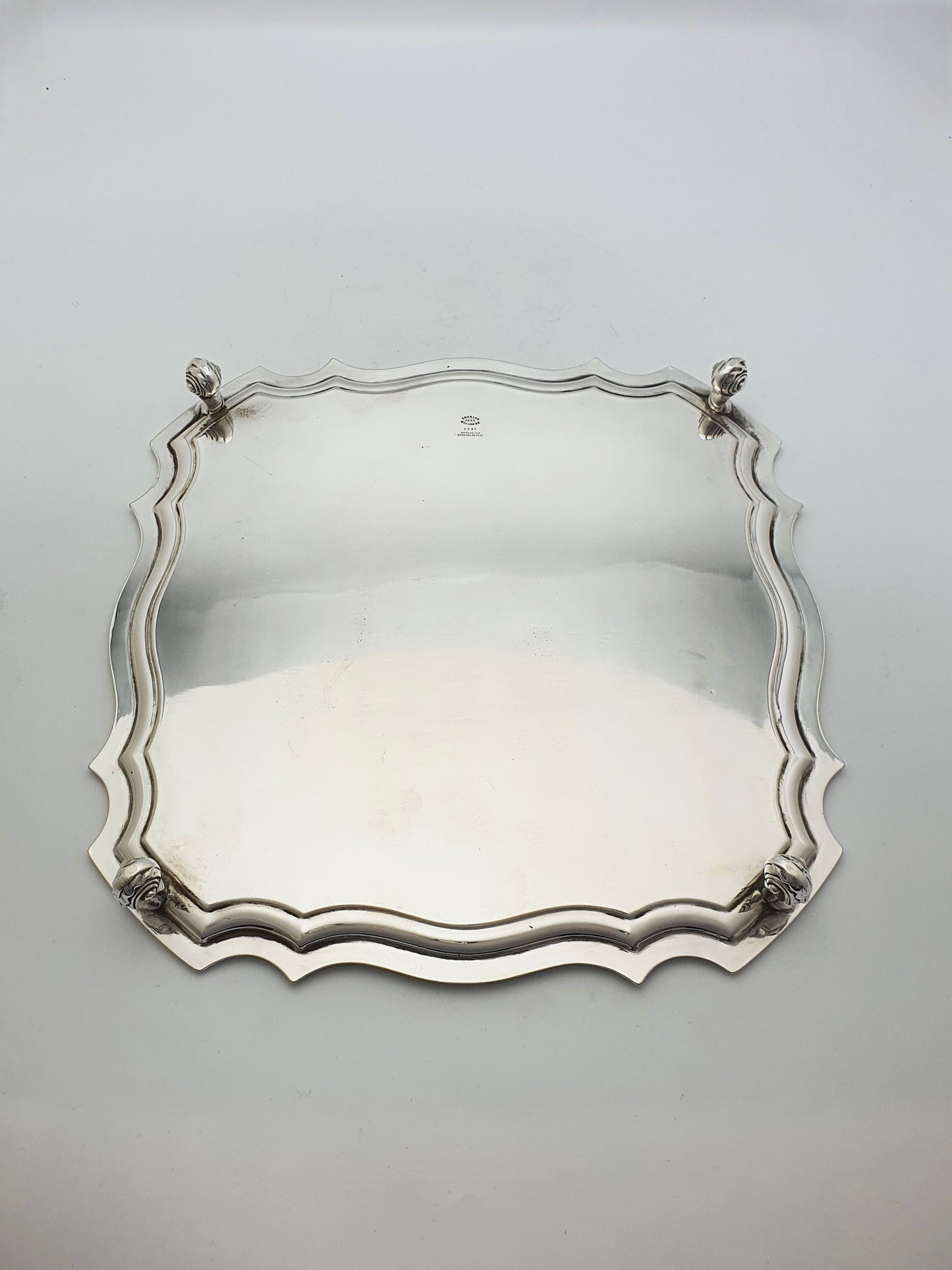 Nice Art Deco Silver-Plated Scalloped Salver/Tray – circa 1925