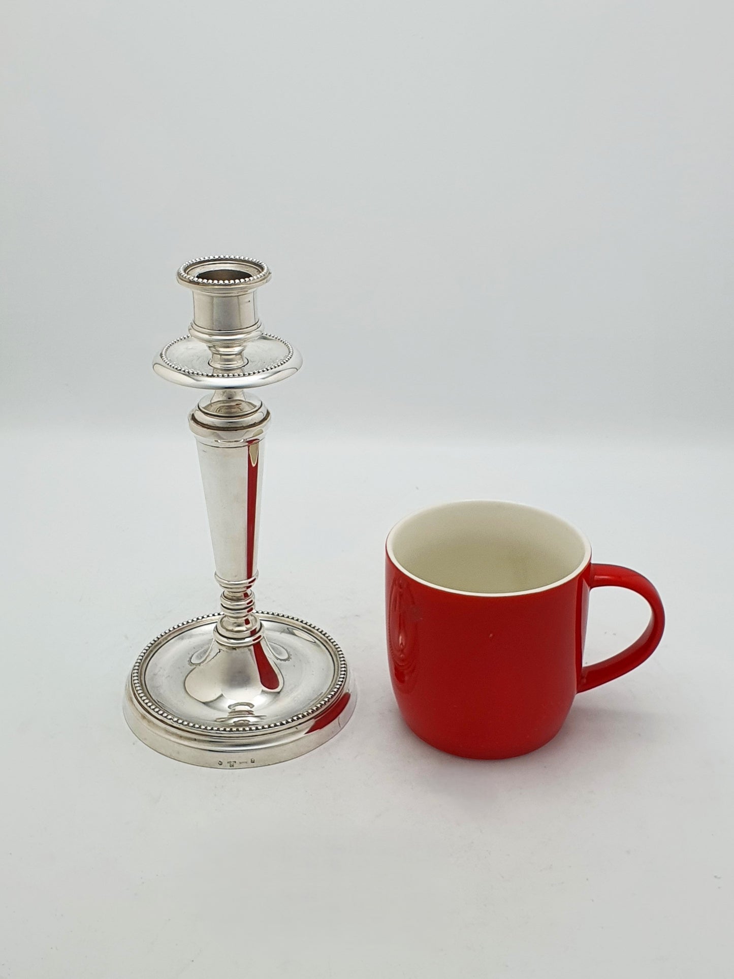 Pair of Vintage French Ercuis Silver Plated Candlesticks – circa 1960