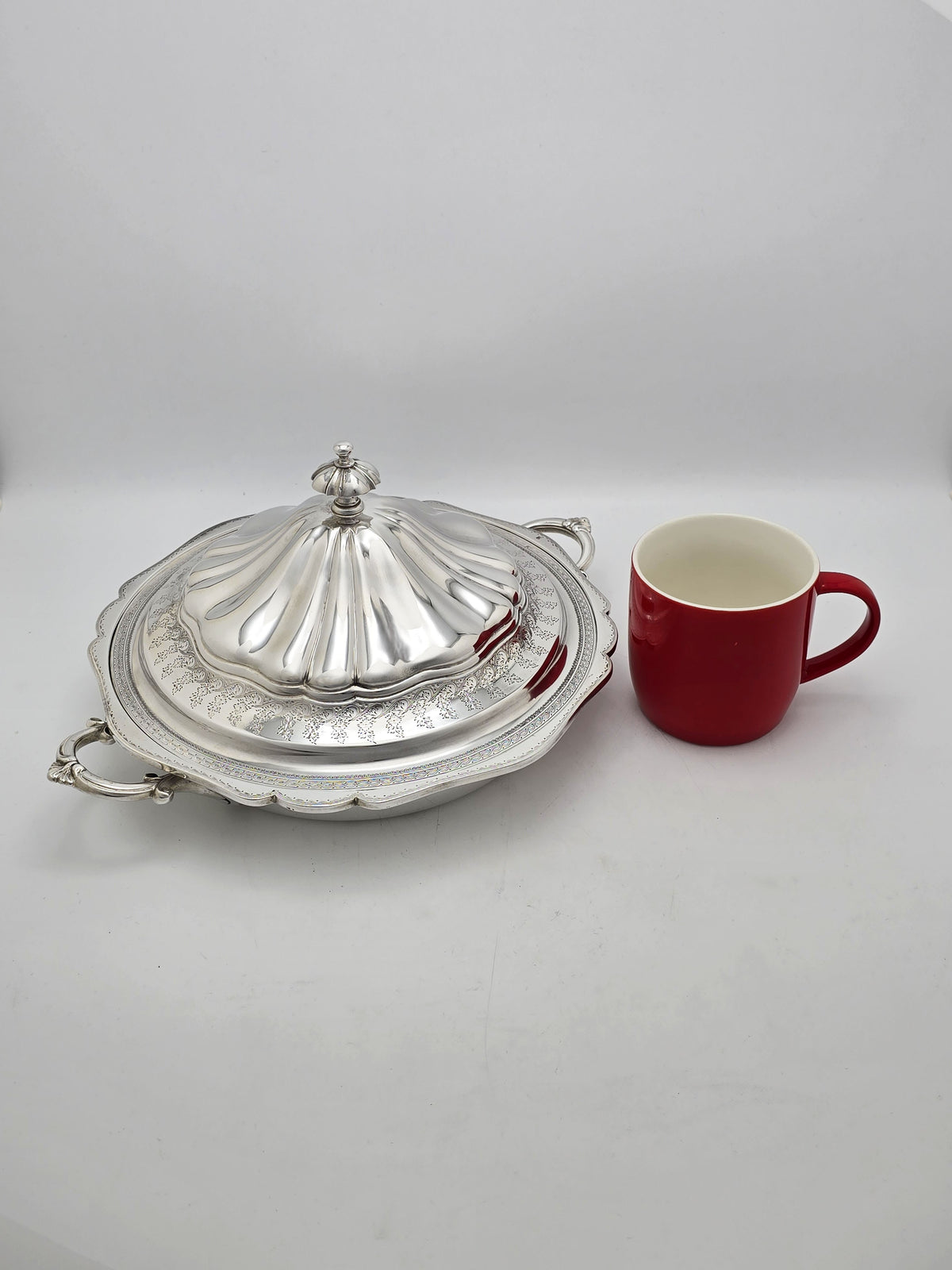 Antique Victorian Silver Plated Large Circular Tureen – circa 1890