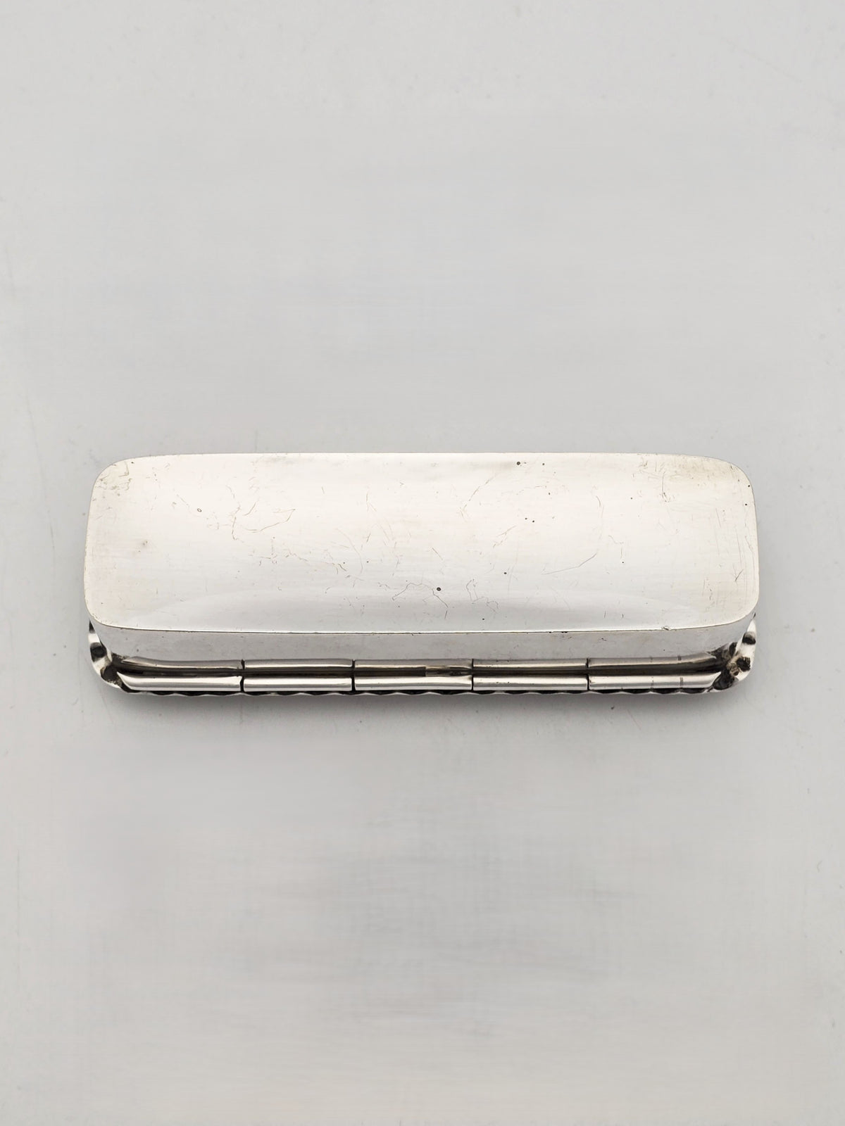 Antique Victorian Sterling Silver Embossed Trinket Box – Chester, 1899