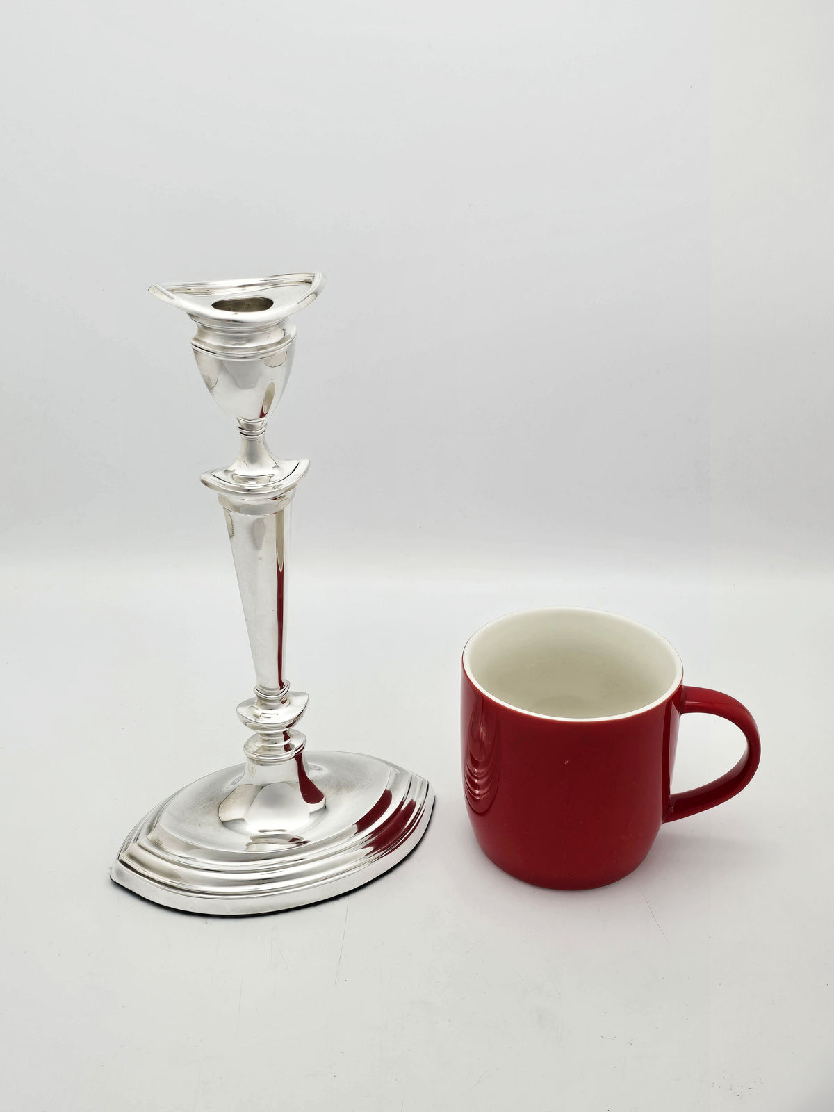 Antique Edwardian Silver Plated Pair of Candlesticks circa 1905