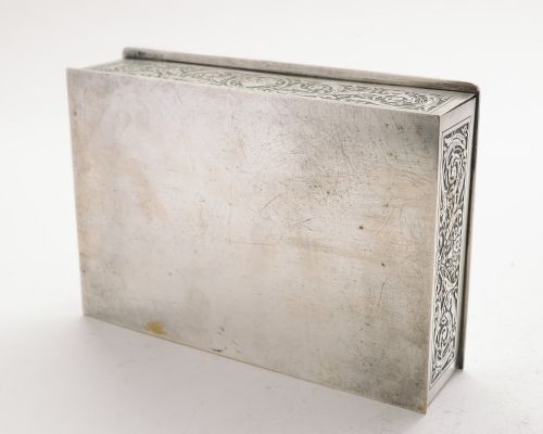 Lovely French Silver on Copper Plated Box - circa 1920