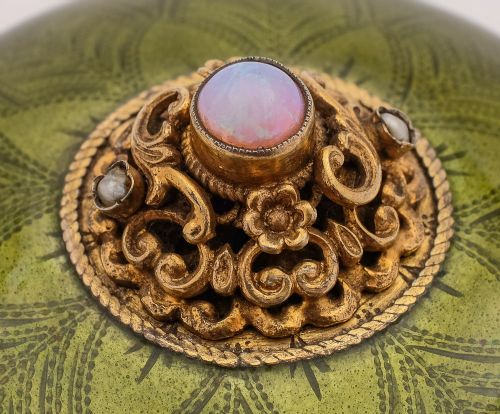 Fabulous Austrian/Hungarian Enamelled Silver Gilt Bowl & Cover - circa 1900