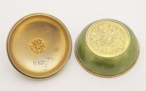 Fabulous Austrian/Hungarian Enamelled Silver Gilt Bowl & Cover - circa 1900
