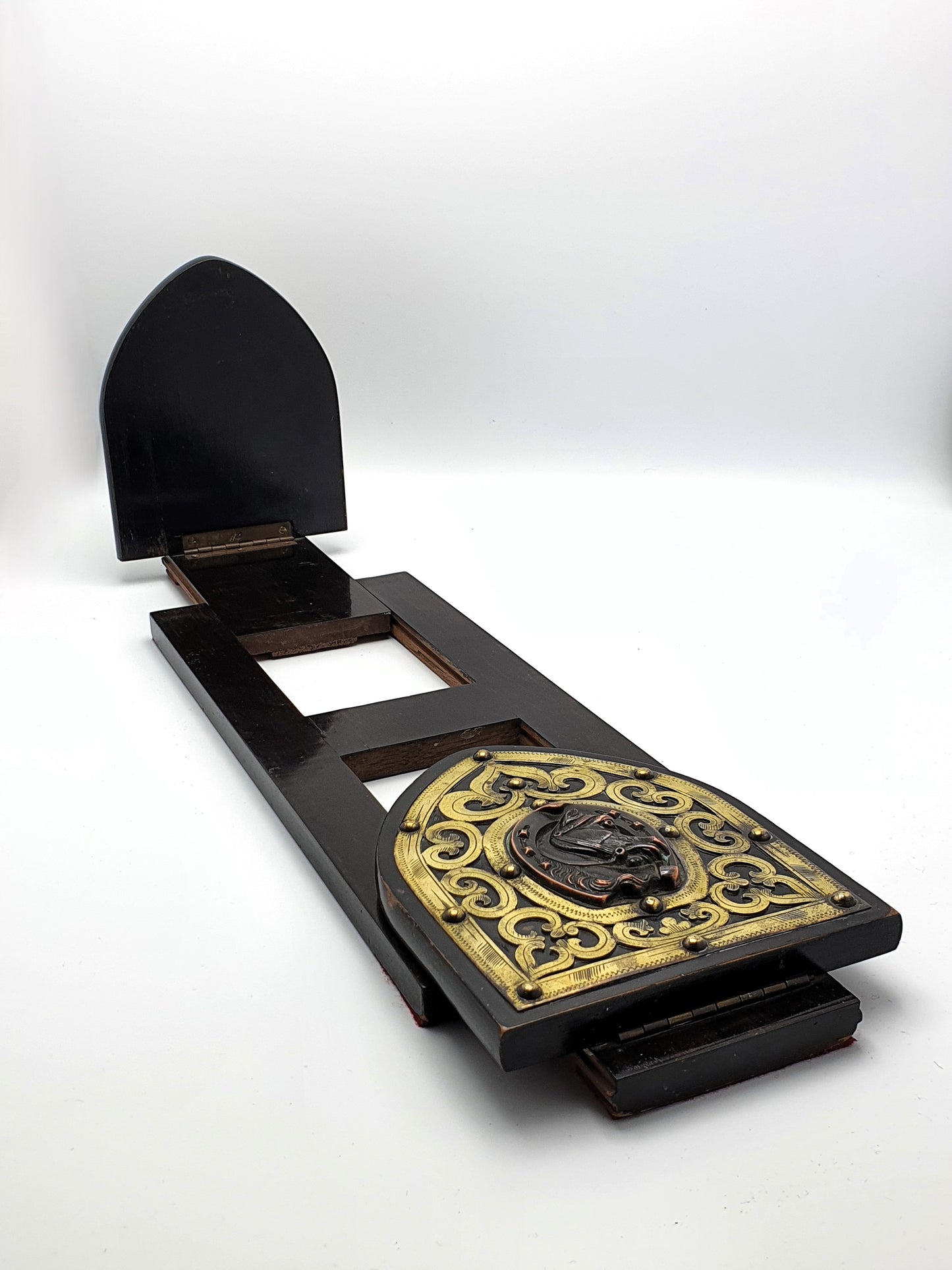 Splendid Victorian Equestrian Book Slide - English Antique - circa 1890