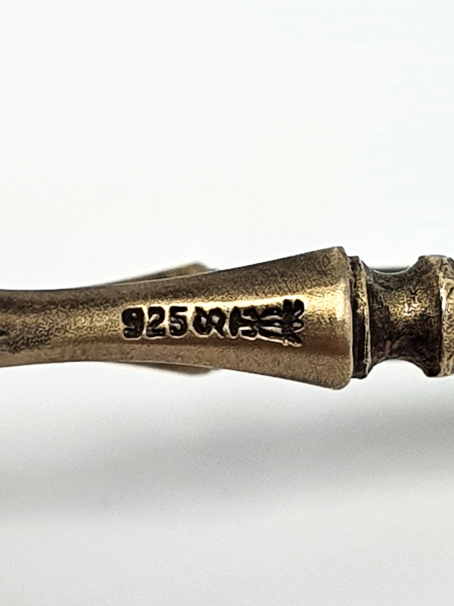 Pretty Antique Continental Enamelled Silver Tongs - circa 1900