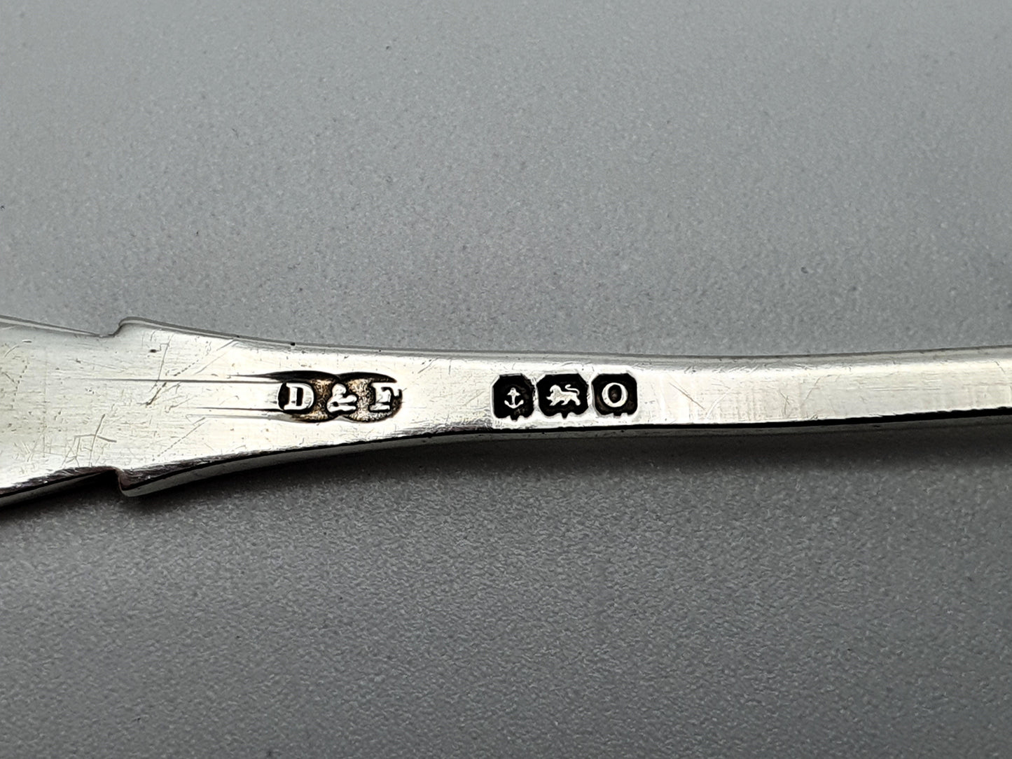 Pretty Silver and Coloured Enamelled Art Deco Teaspoons – 1938