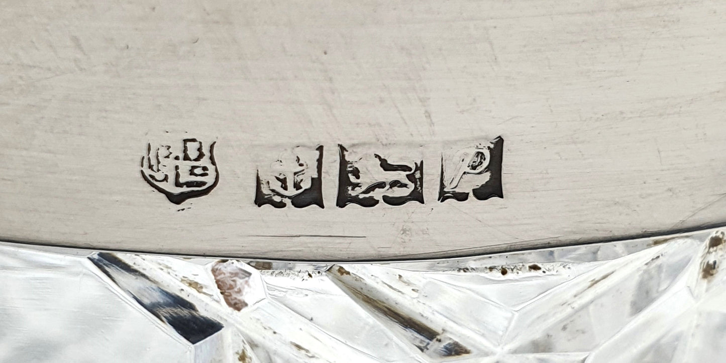 Fabulous English Cut Glass and Silver Ice Bucket - 1964