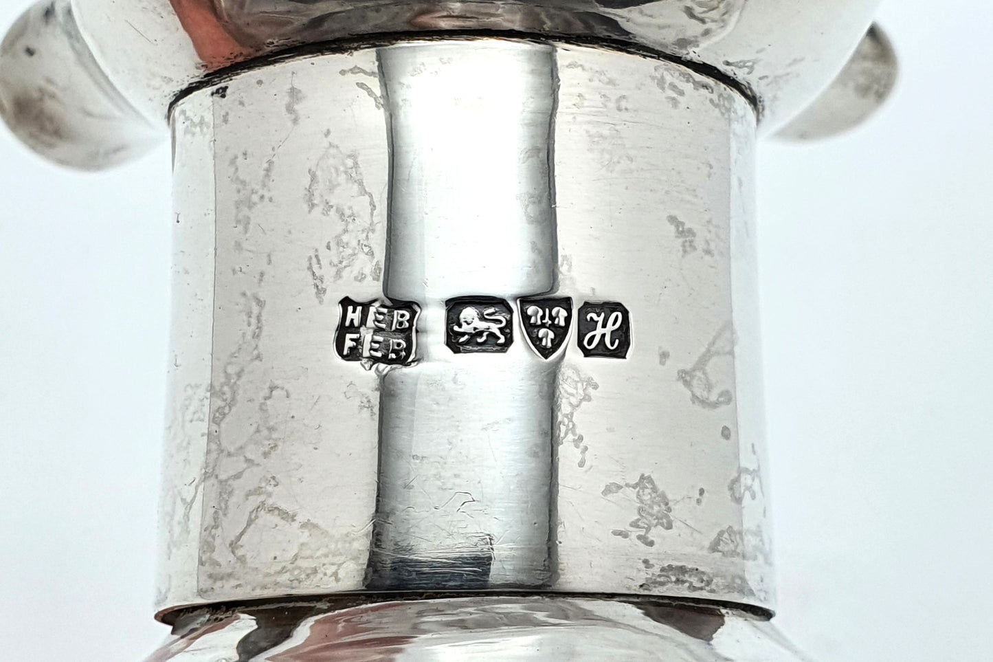 Super Edwardian silver topped glug glug decanter - Chester 1908