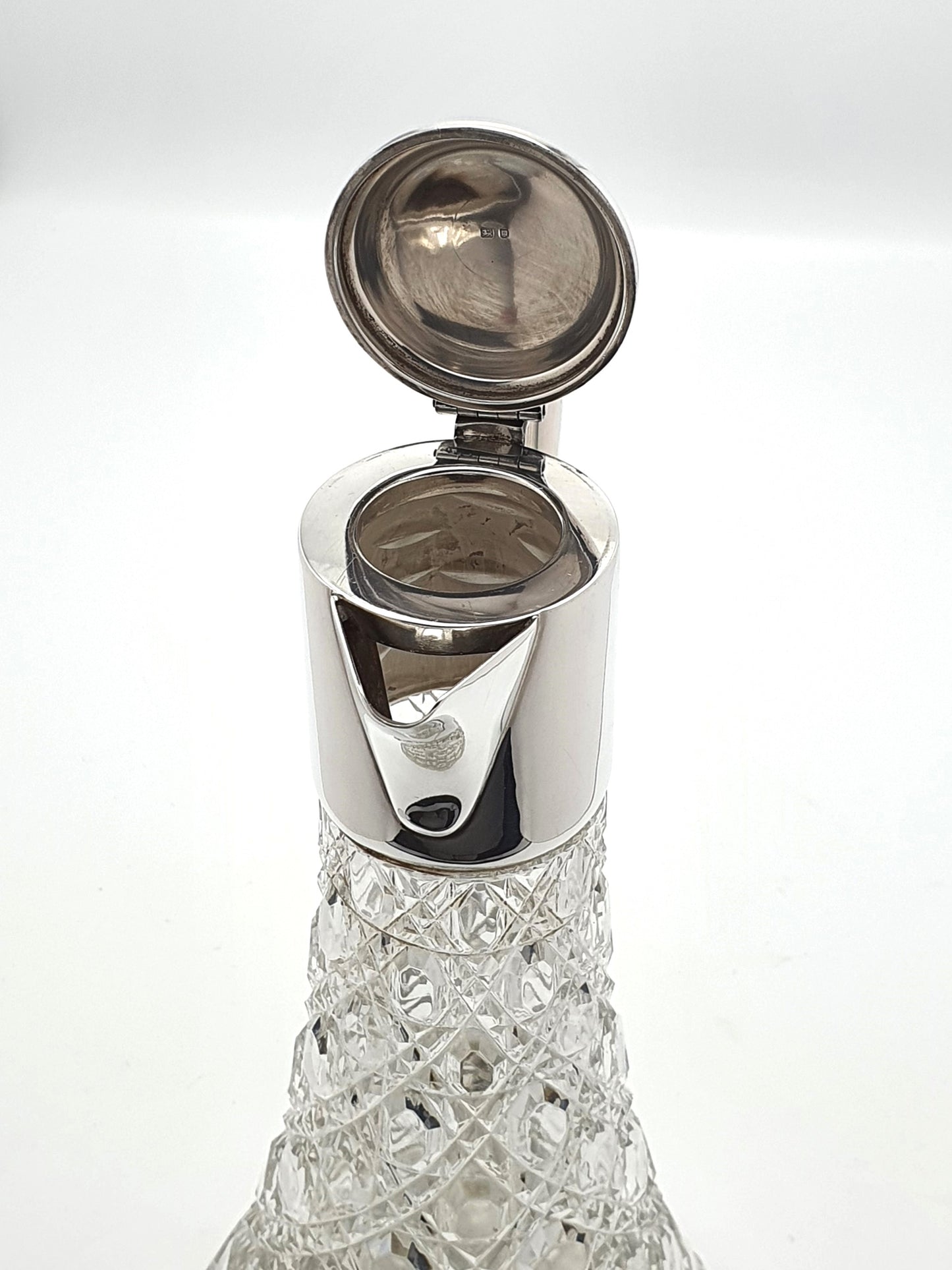 Splendid Silver Topped Claret Jug - 1976.