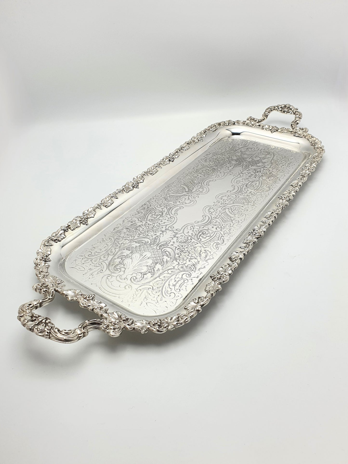 Lovely Antique Edwardian Silver Plated Tray - circa 1905