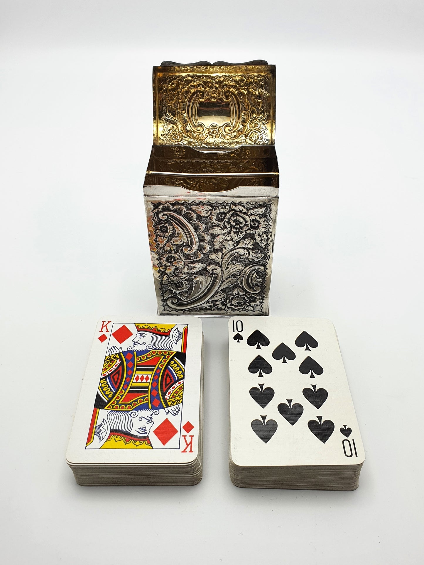 Gorgeous Victorian silver card box – Chester, 1899