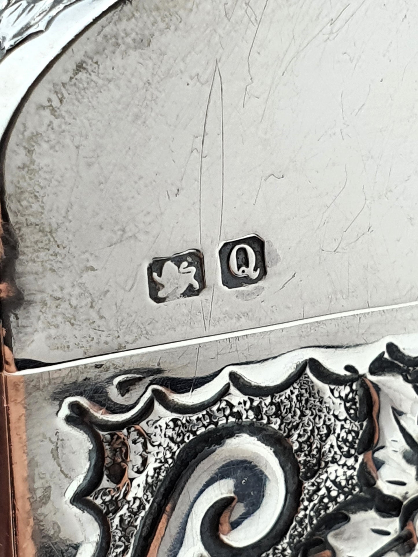 Gorgeous Victorian silver card box – Chester, 1899