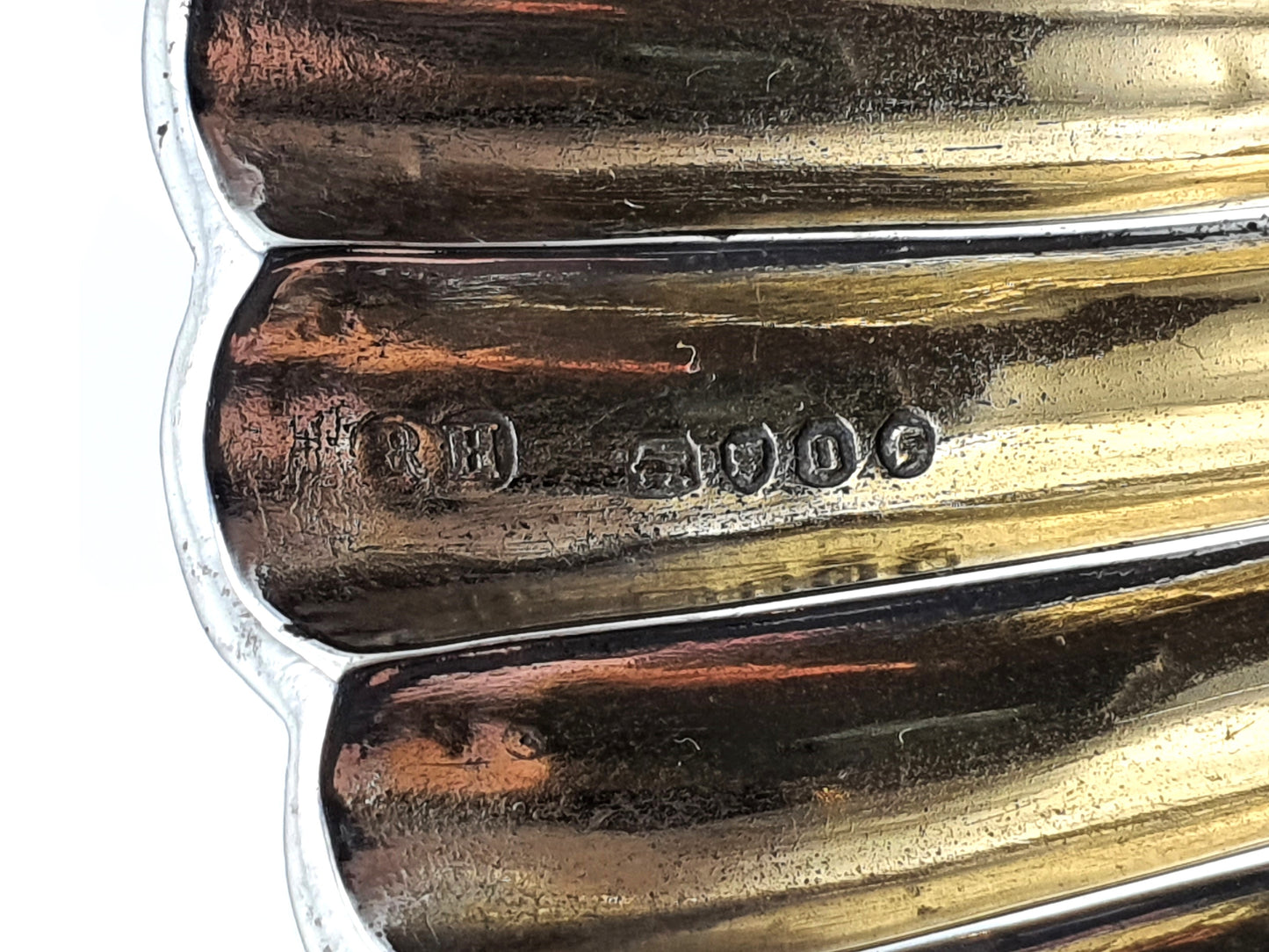 Stylish Set of Four Antique Victorian Silver Shell Salts - London 1869