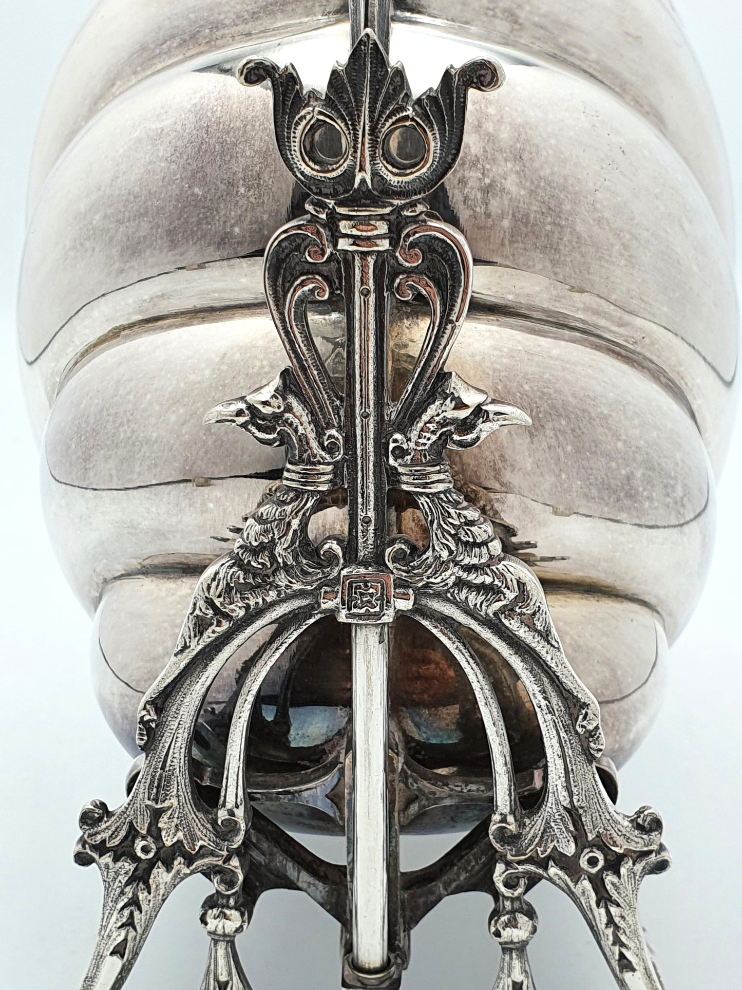 Fantastic Antique Victorian Shell Shaped Folding Biscuit Box - circa 1880