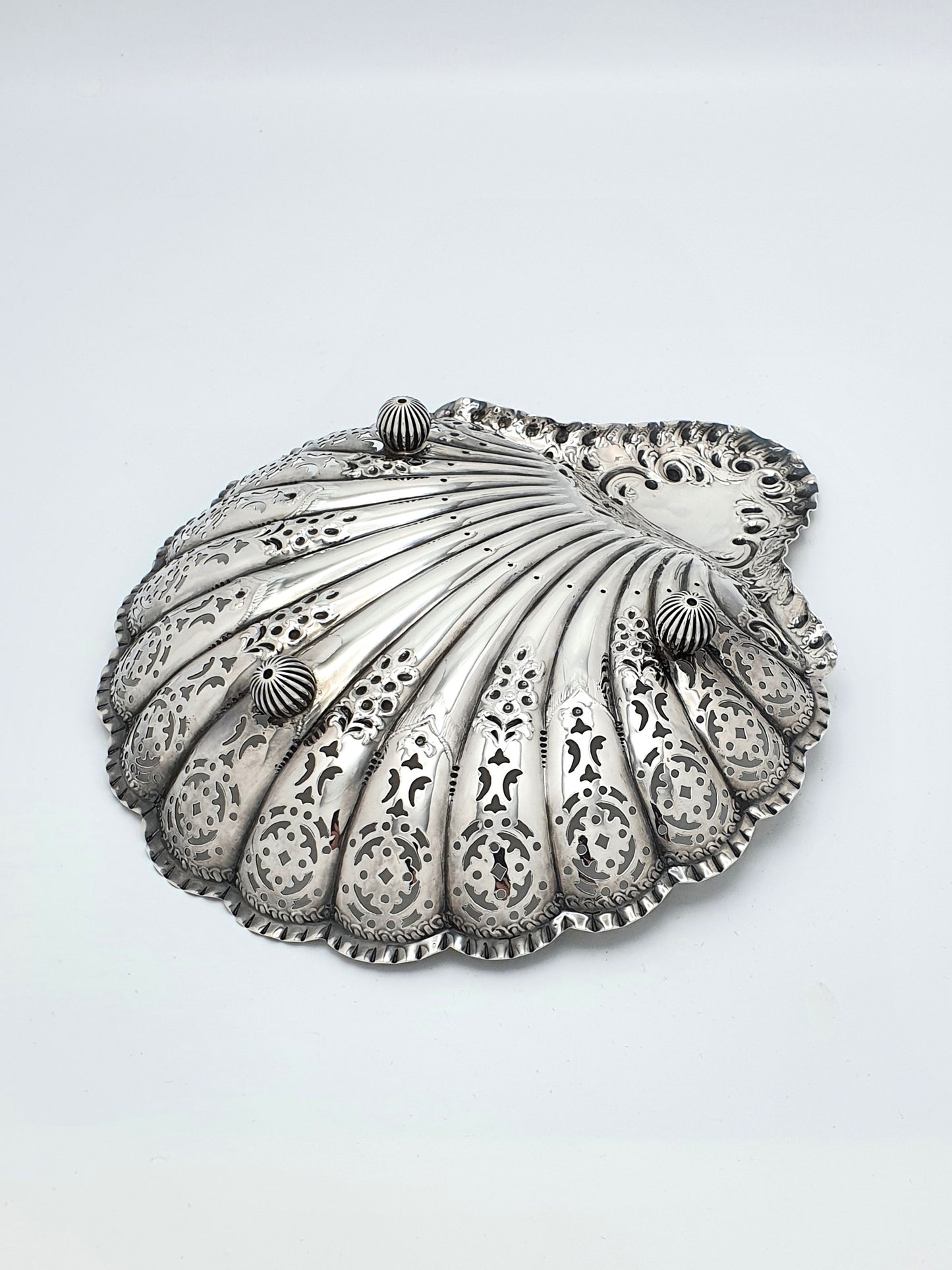 Stunning Antique Edwardian Solid Silver Serving Dish - 1906