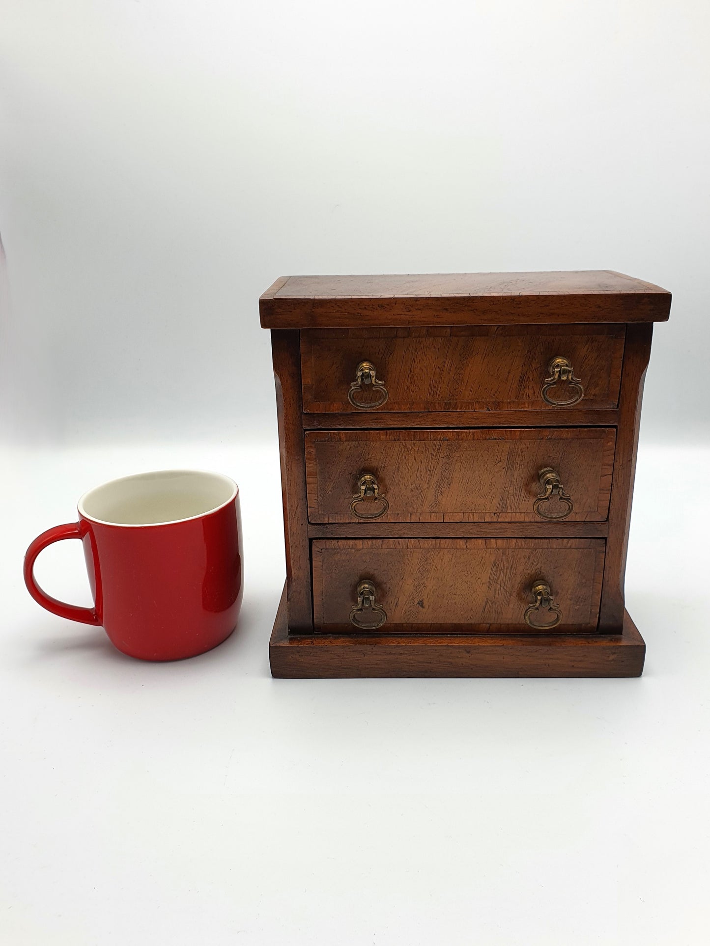 Fabulous Antique Mahogany Jewellery Chest/Box - circa 1920
