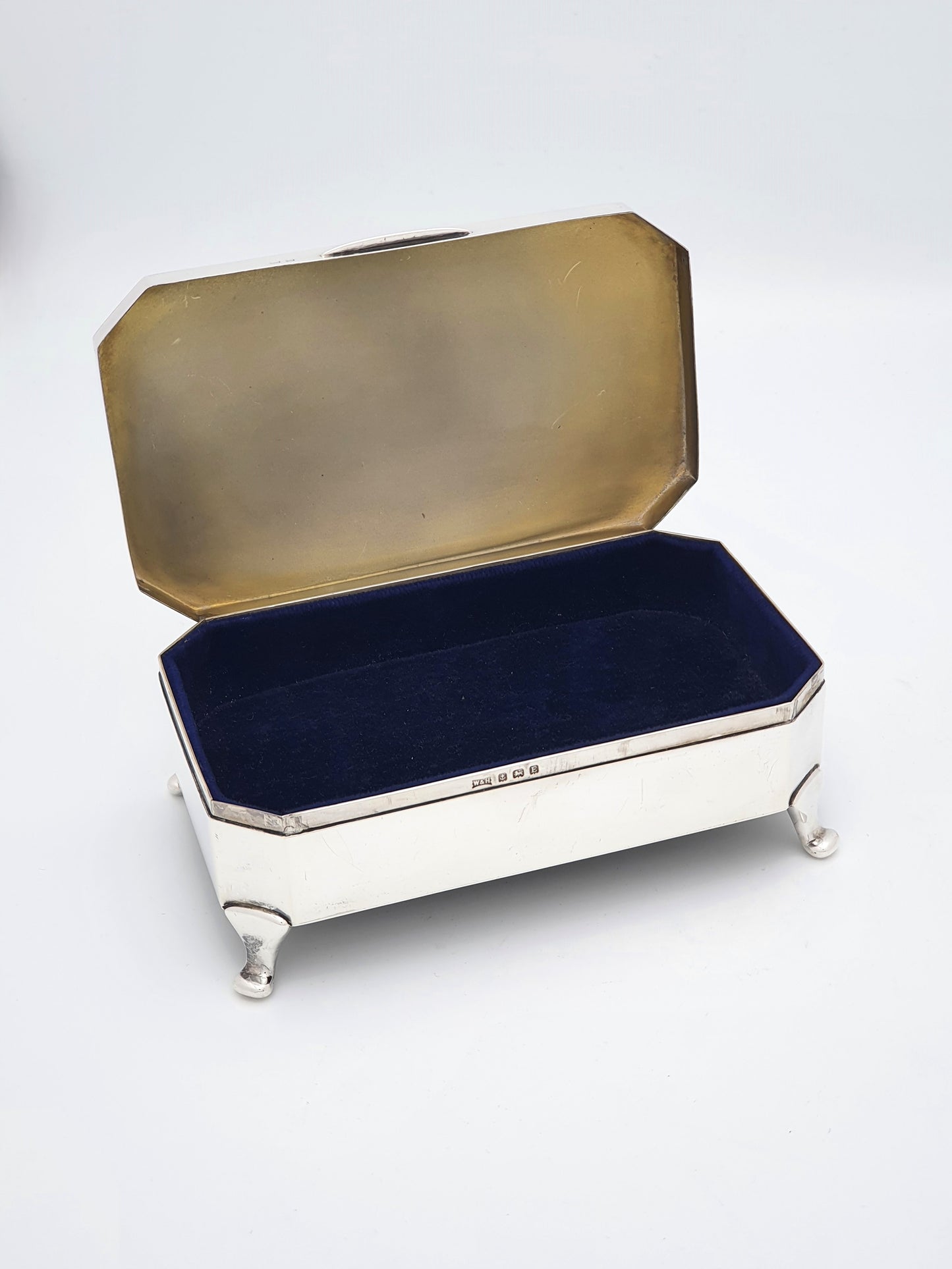 Gorgeous Art Deco Silver Jewellery Box - Birmingham 1929