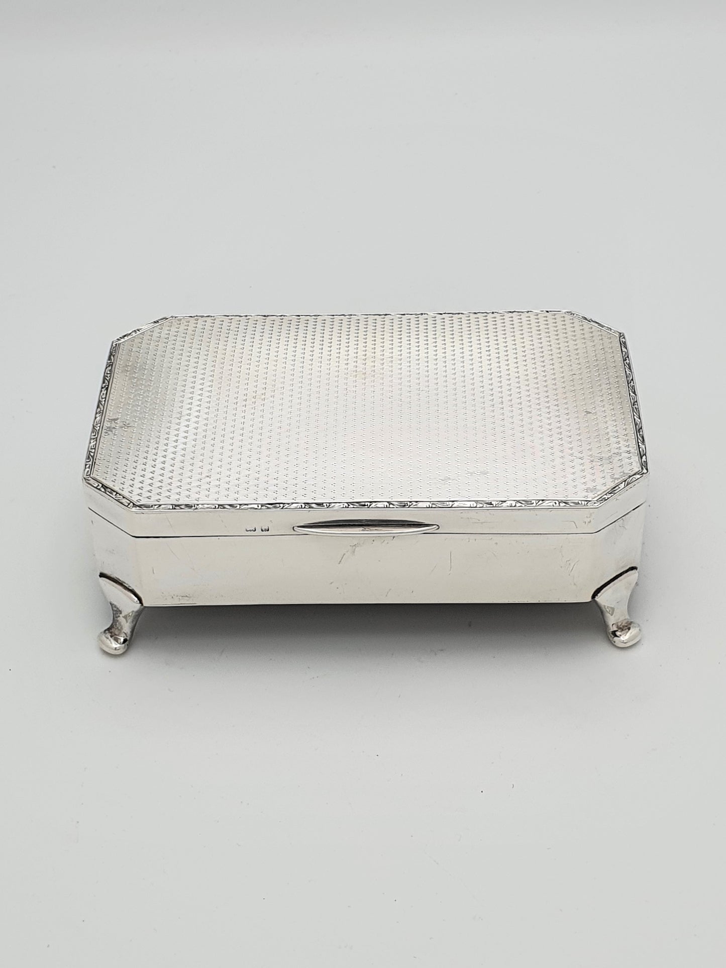Gorgeous Art Deco Silver Jewellery Box - Birmingham 1929