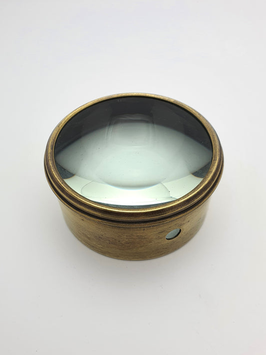 Large Brass Desk Magnifier - circa 1910