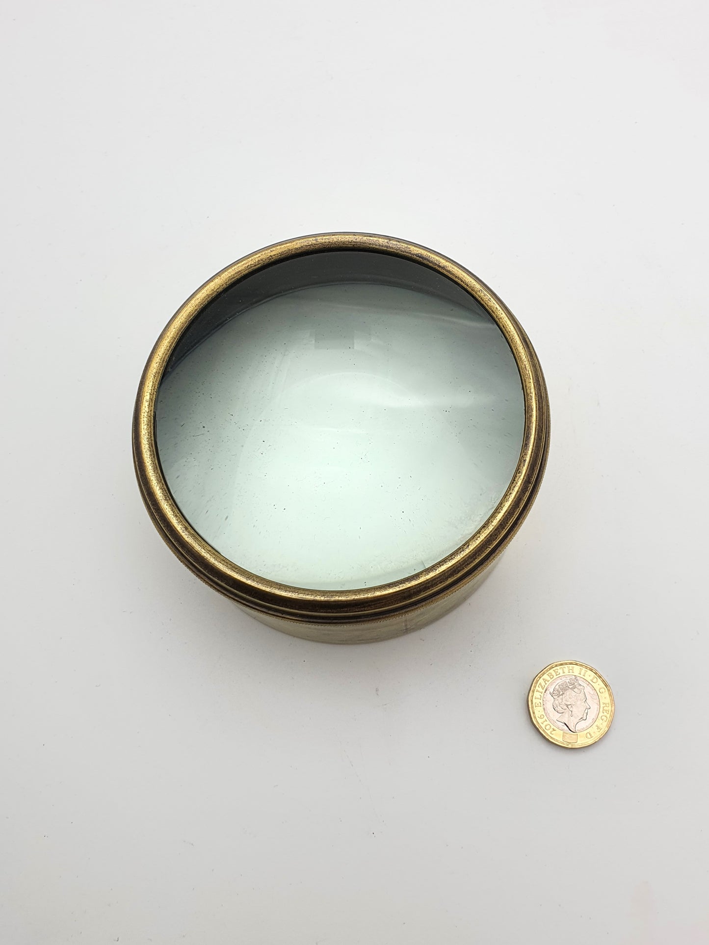 Large Brass Desk Magnifier - circa 1910