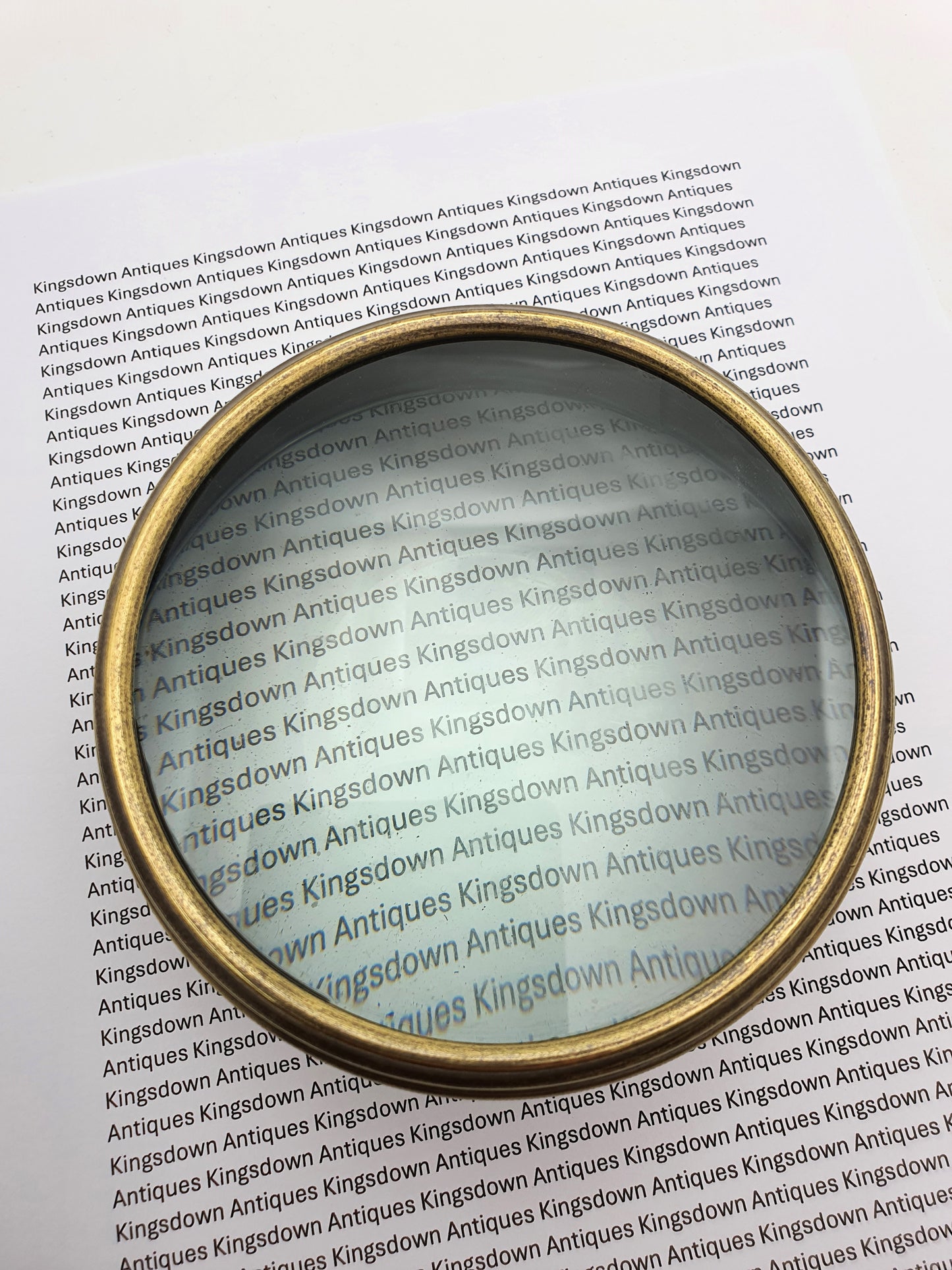 Large Brass Desk Magnifier - circa 1910
