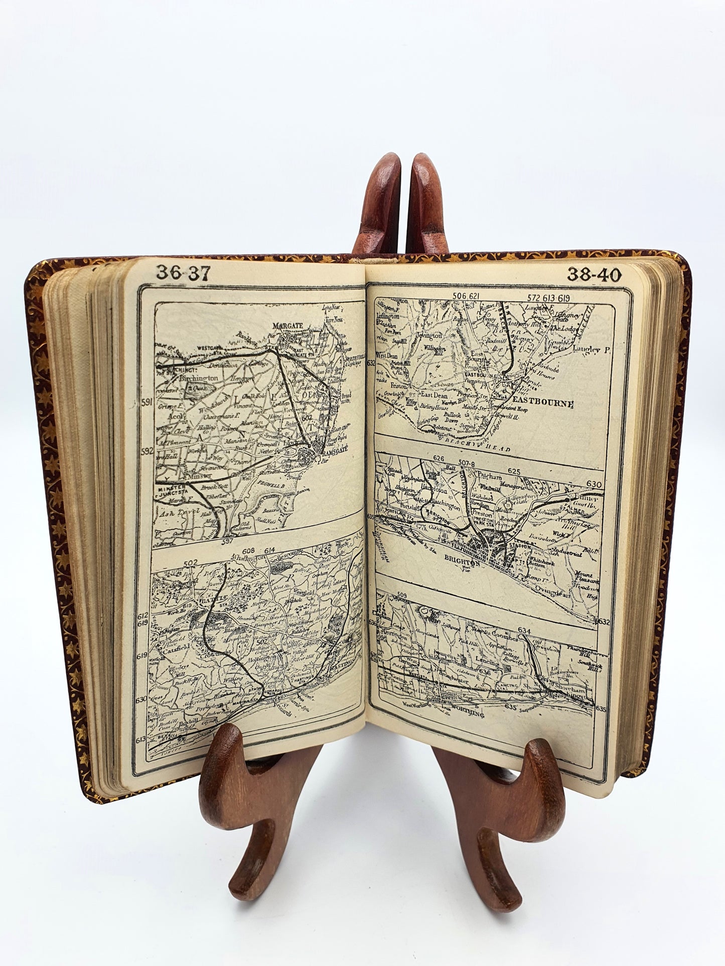 Unusual Antique Dunhill Road Map Book - 1906