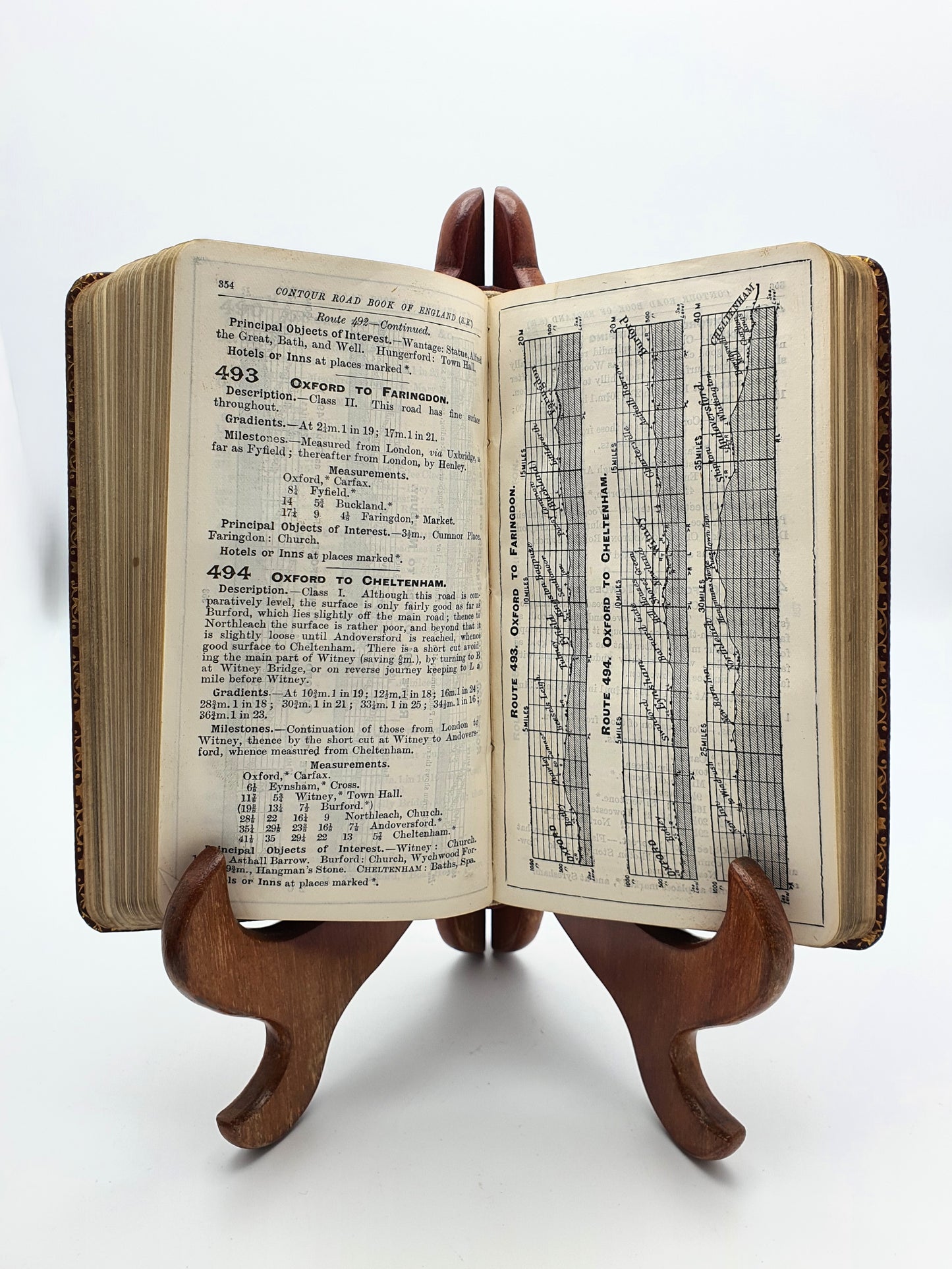 Unusual Antique Dunhill Road Map Book - 1906