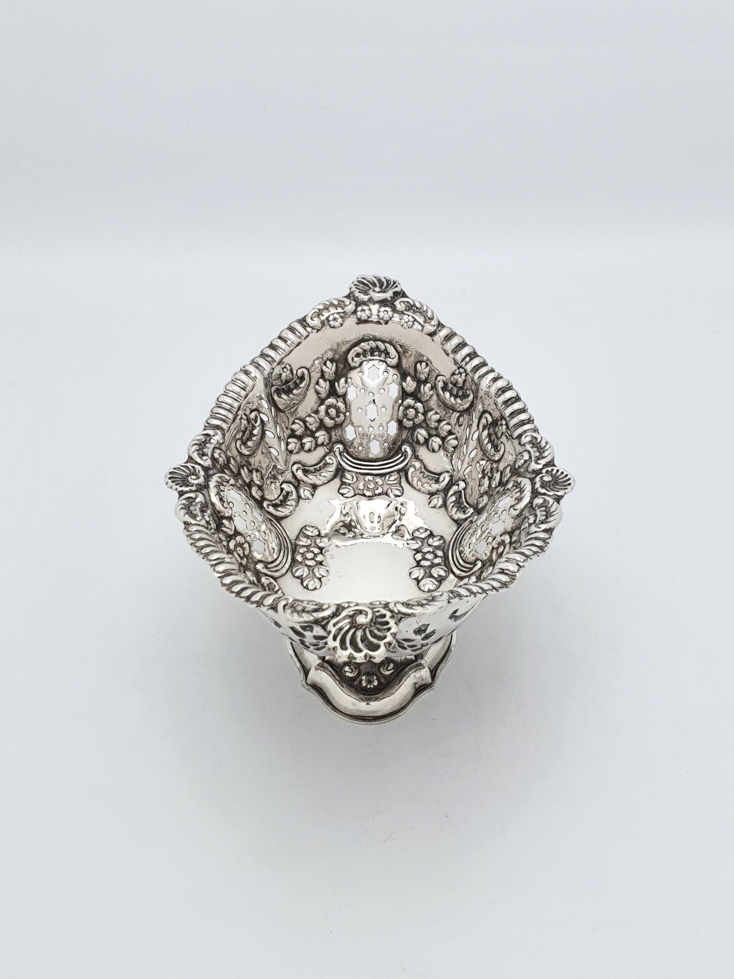 Lovely Victorian Solid Silver Basket - 1900