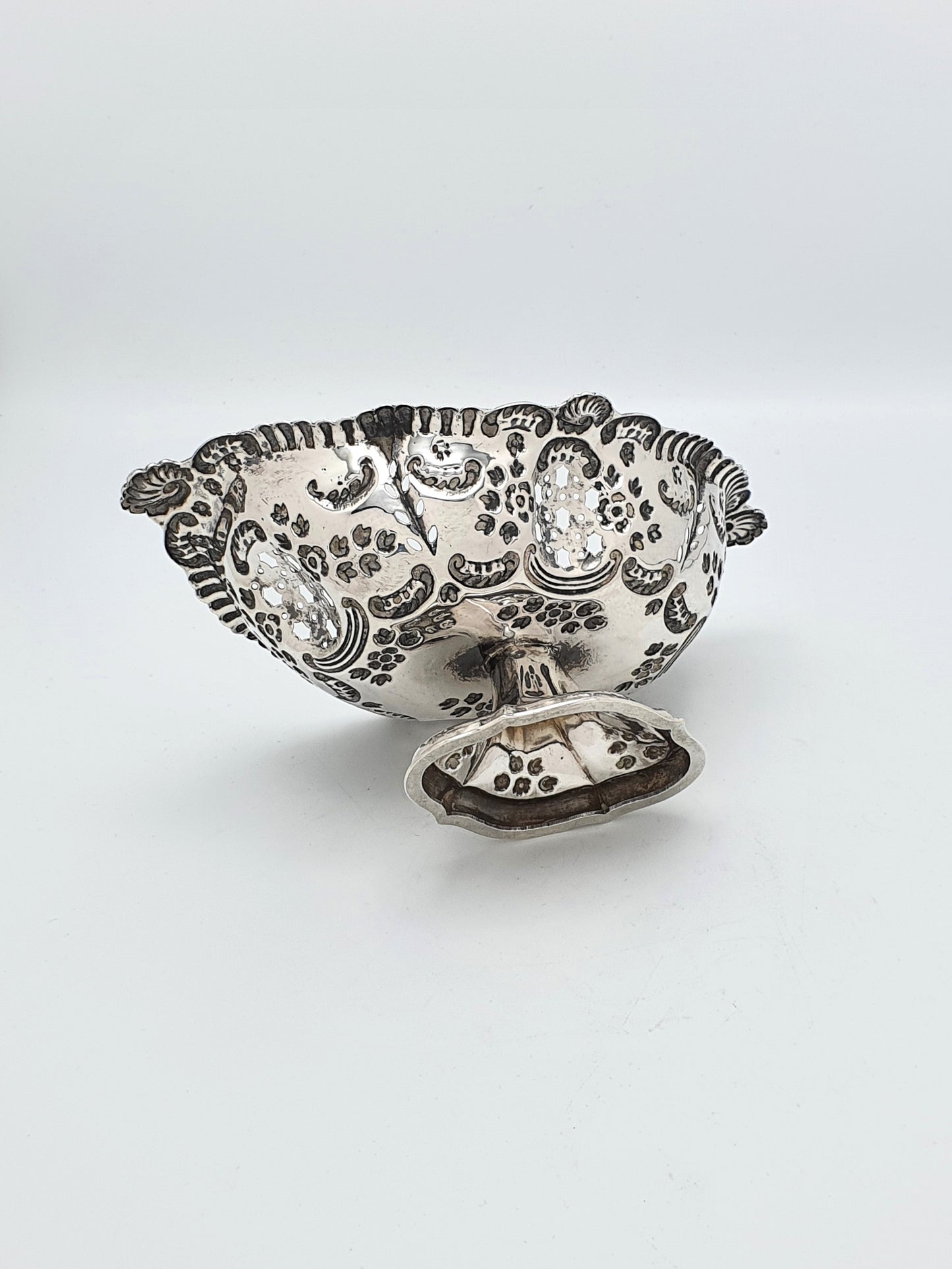 Lovely Victorian Solid Silver Basket - 1900