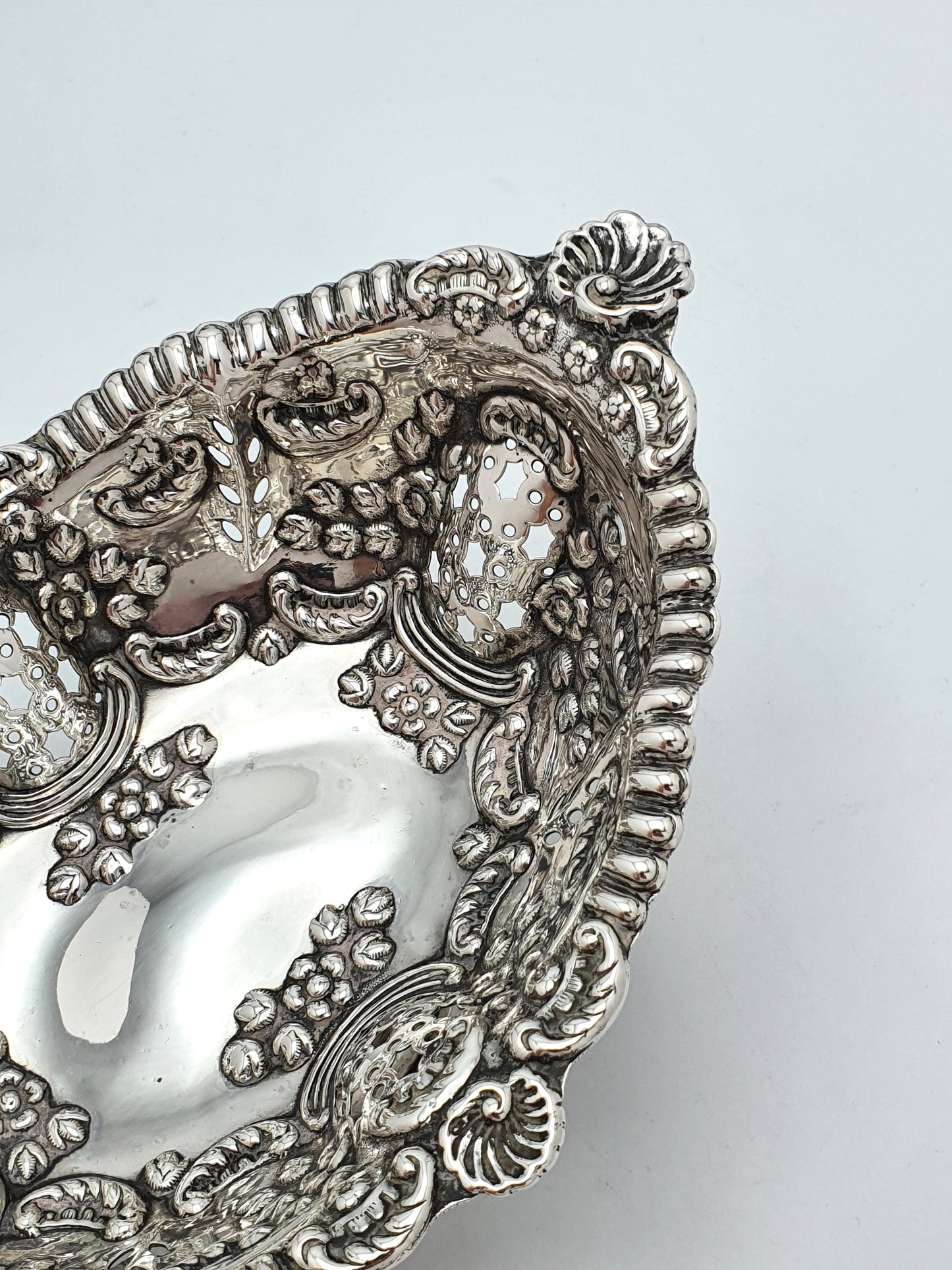 Lovely Victorian Solid Silver Basket - 1900